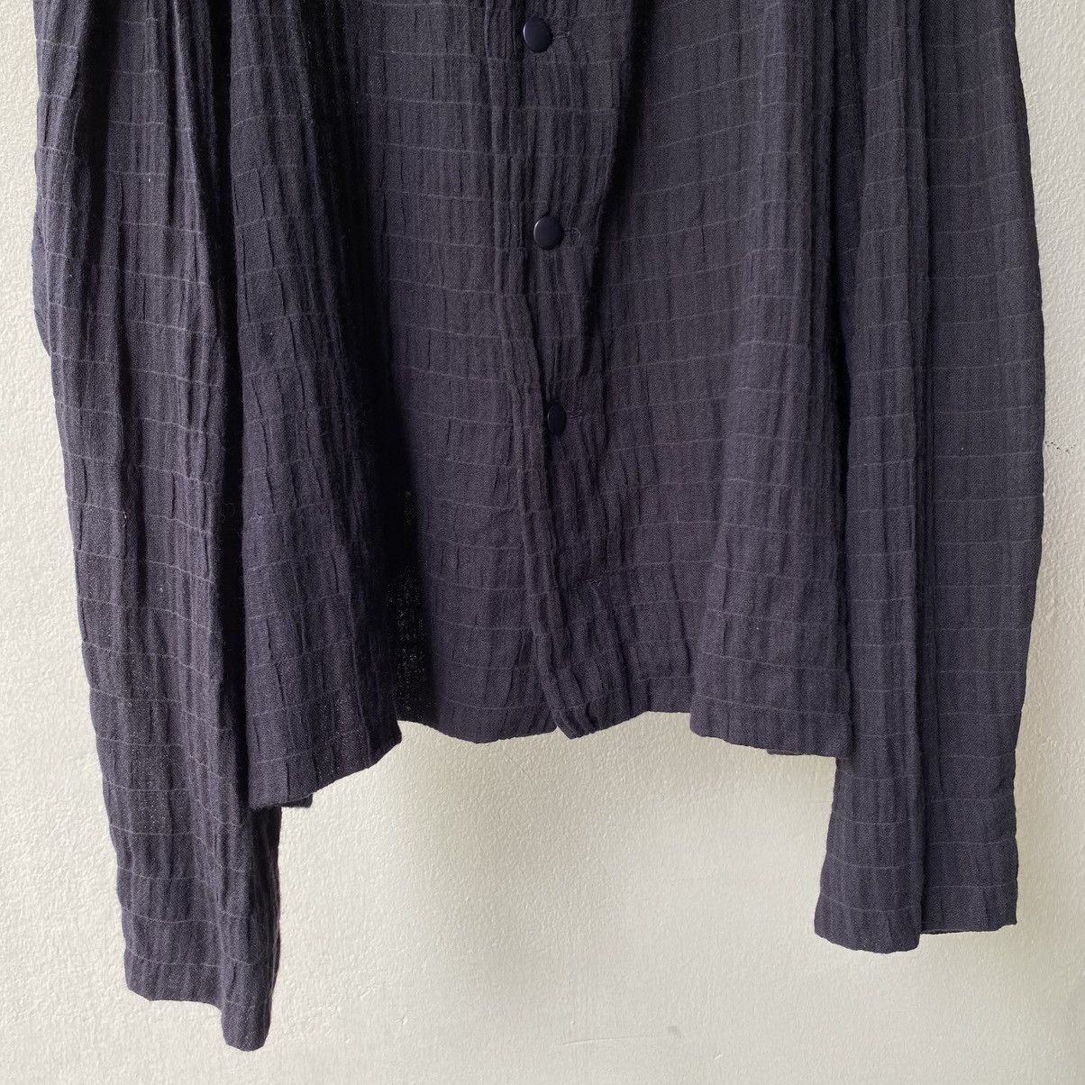 Dior Christian Dior Purple Ruched Button-Up Blouse Size M / US 6-8 / IT 42-44 - 3 Thumbnail