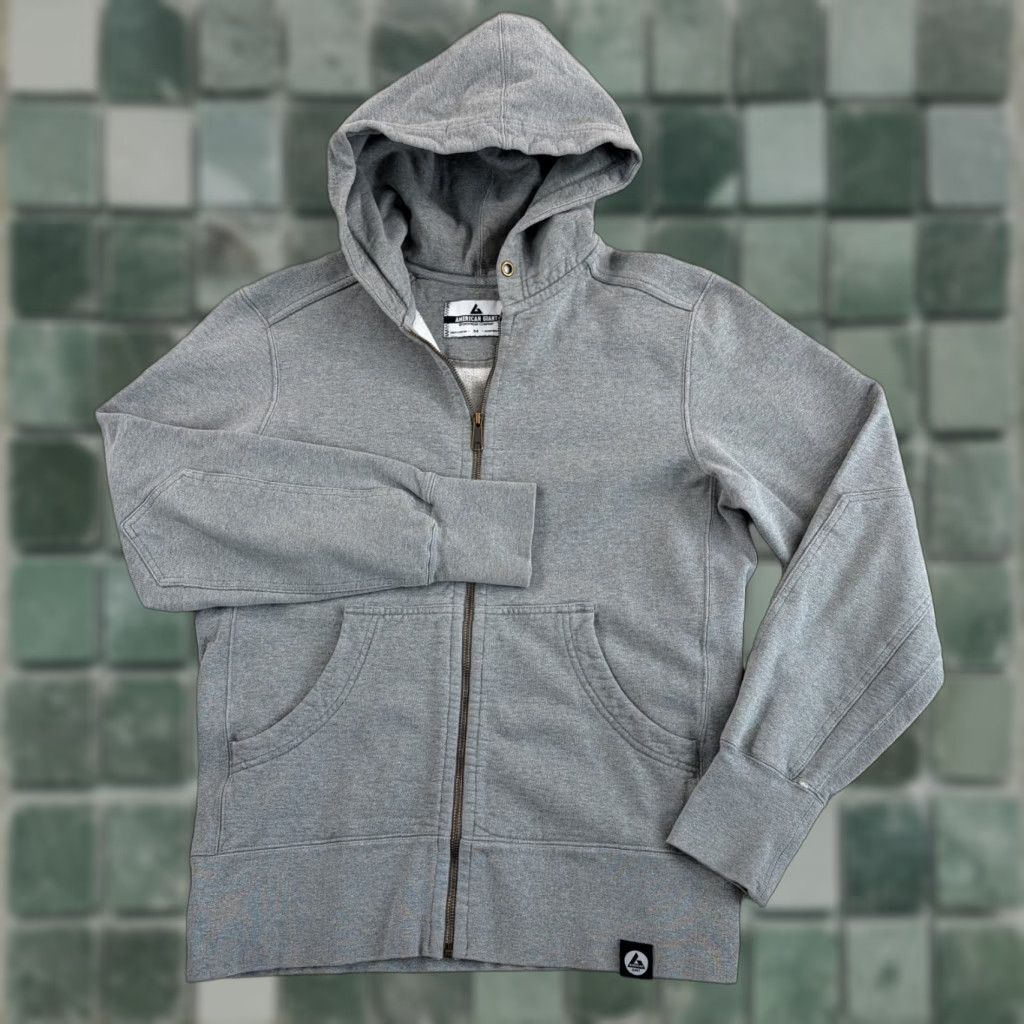 Vintage American Giant Classic Heavyweight Full Zip Hoodie Sweatshirt Gray Men Medium US Size US M / EU 48-50 / 2 - 1 Thumbnail
