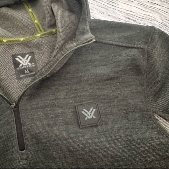 Other VORTEX Green/Gray Hooded 1/4 Zip Pullover Sweatshirt Size US M / EU 48-50 / 2 - 4 Thumbnail