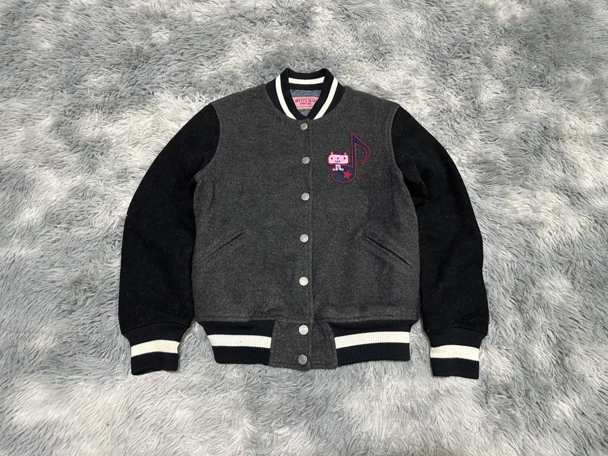 Hysteric Glamour 🔥Y2K Harajuku Betty’s Blue Varsity Bomber Jacket Size US S / EU 44-46 / 1 - 1 Thumbnail