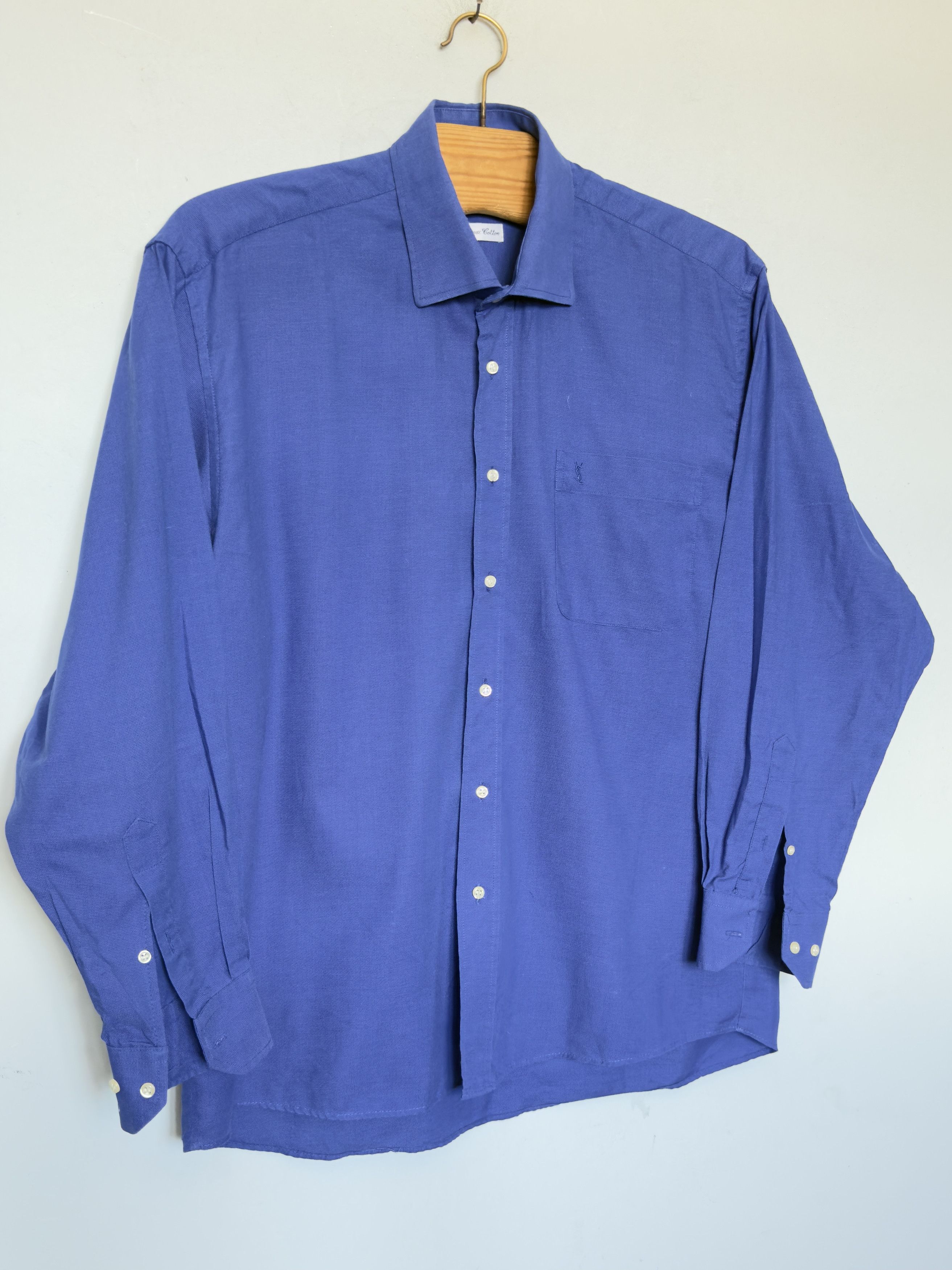 Yves Saint Laurent 🔥 shirt YSL vintage Yves saint Laurent size xl cotton Size US XL / EU 56 / 4 - 2 Thumbnail