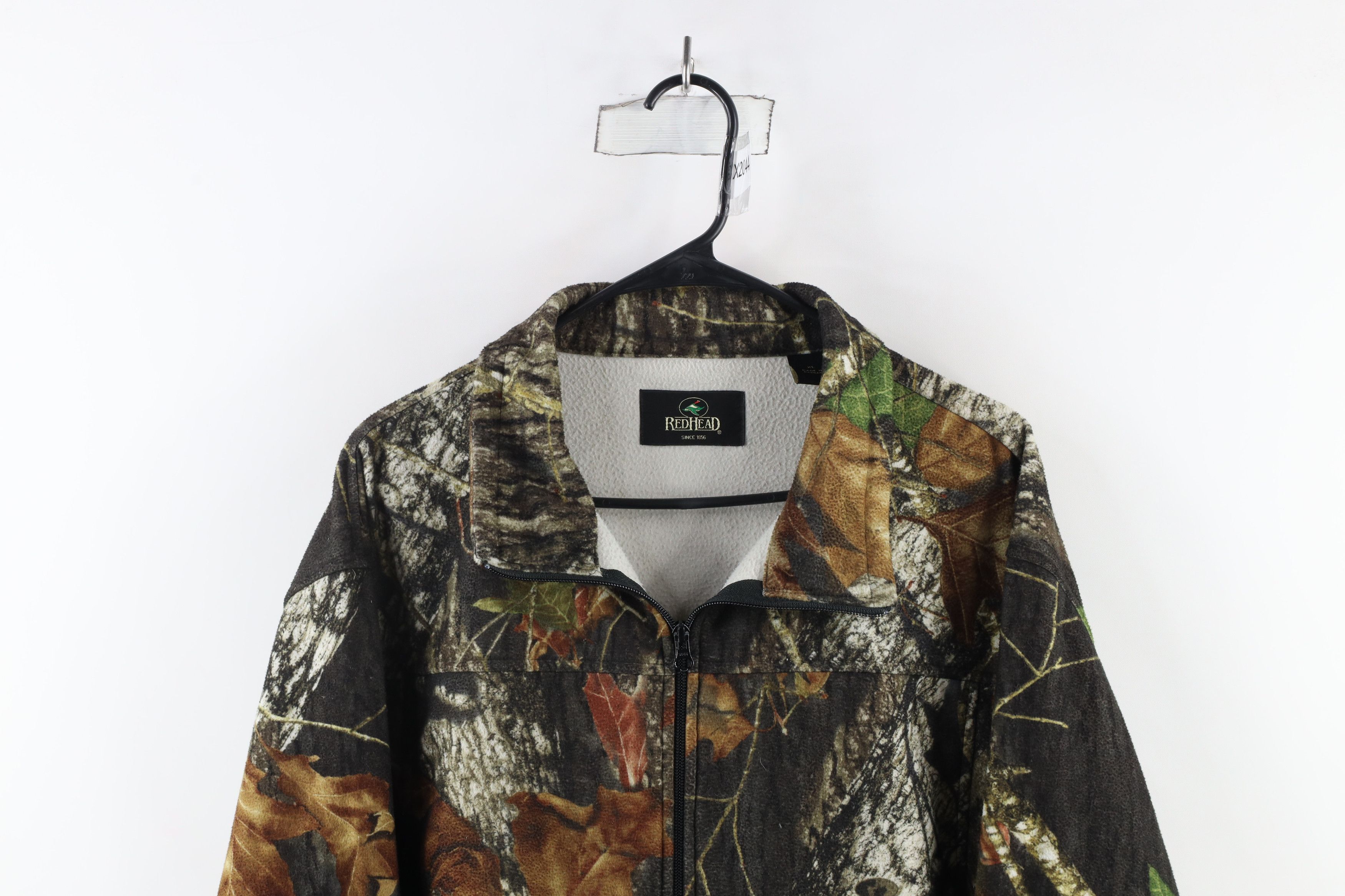 Vintage Vintage 90s Streetwear Camouflage Fleece Full Zip Jacket Size US XL / EU 56 / 4 - 2 Thumbnail