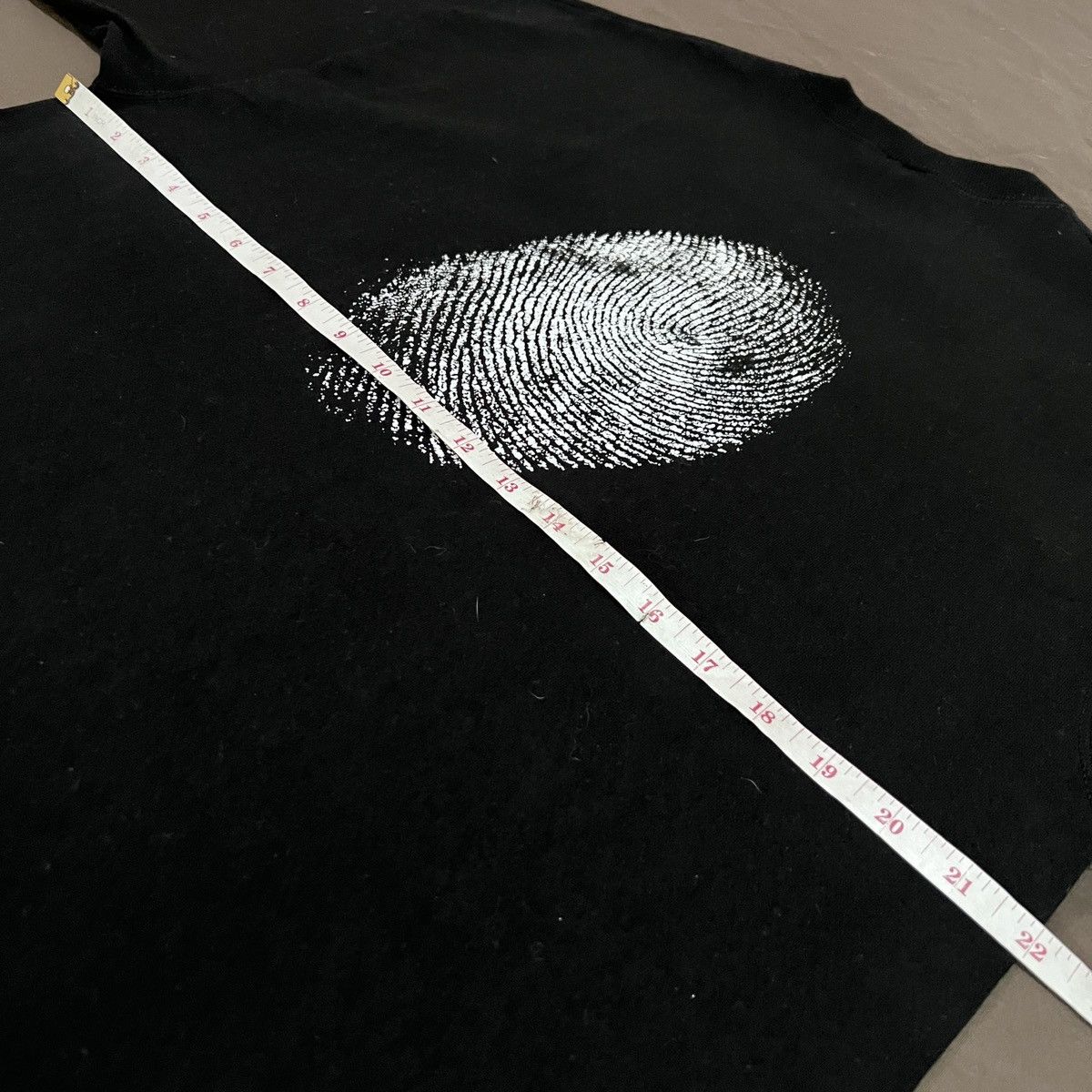 Fruit Of The Loom Vintage 90s Eagle Operation Enigma Fingerprint Tee Military Size US L / EU 52-54 / 3 - 6 Thumbnail