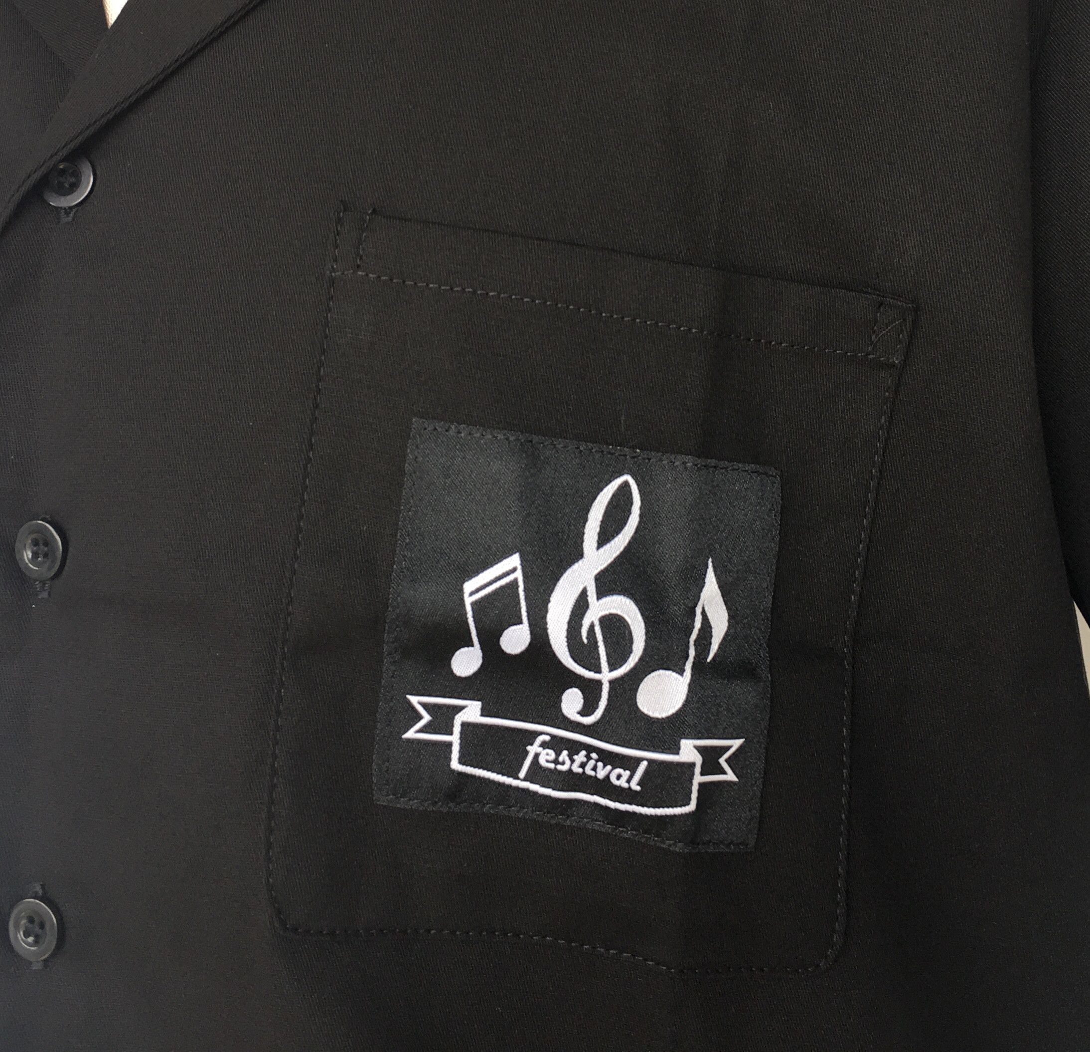 Other Black Men Shirts Patch Pocket White Panel Vintage Style Size US L / EU 52-54 / 3 - 7 Thumbnail
