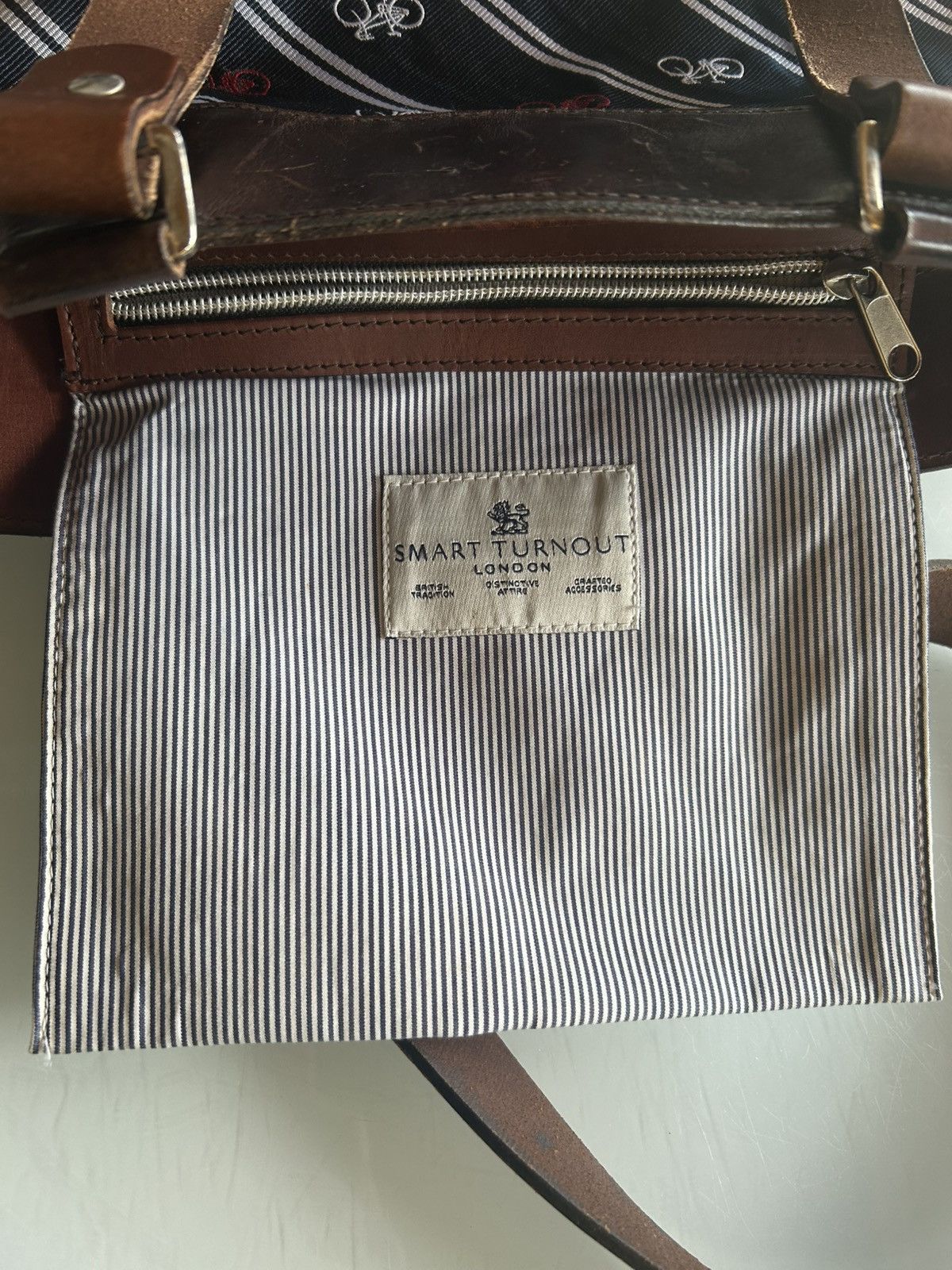 Vintage Leather and brocade bicycle tote Size ONE SIZE - 3 Thumbnail