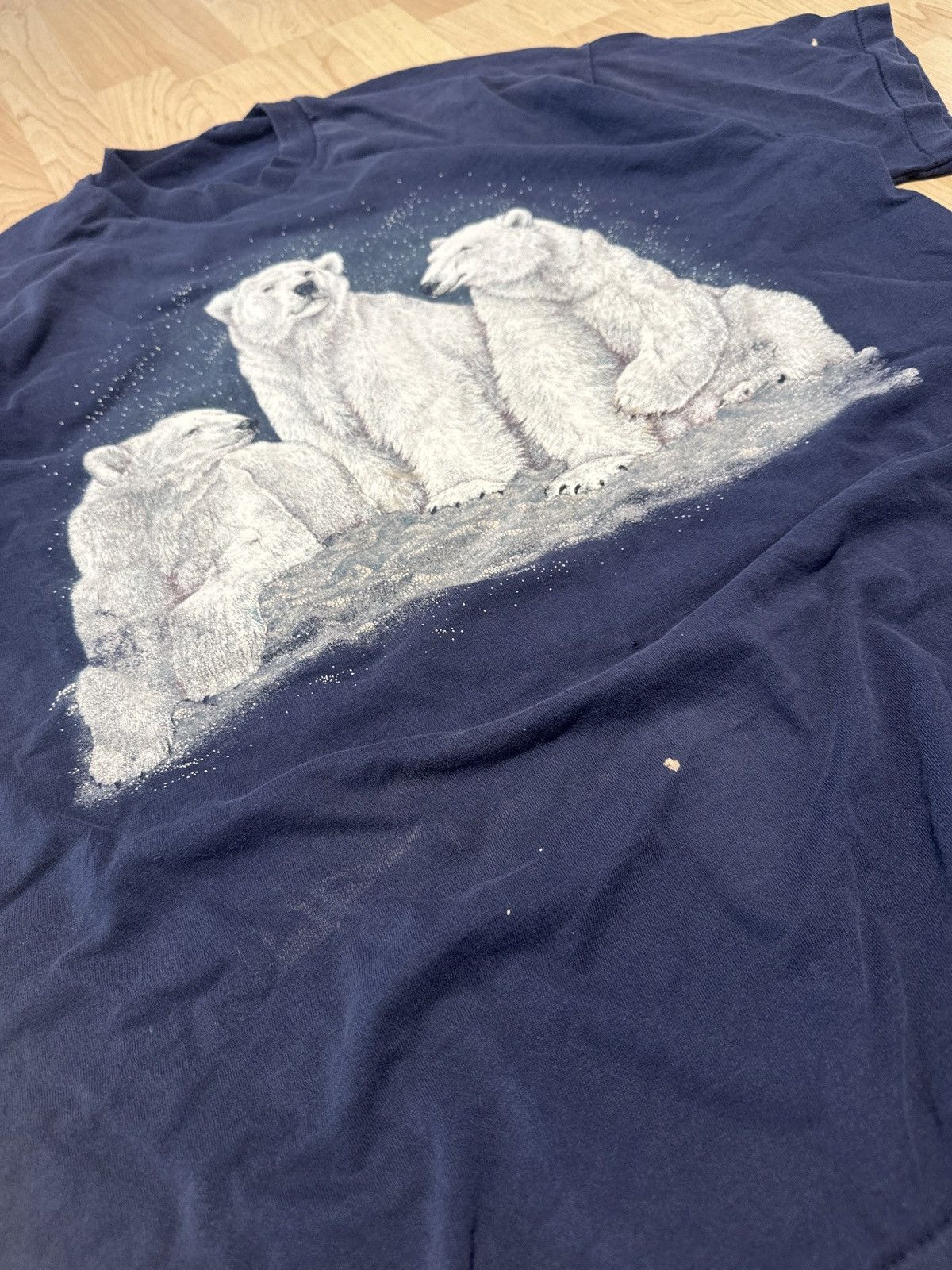 Vintage Vintage 90s Polar Bears Nature Northpole T-Shirt XL Size US XL / EU 56 / 4 - 2 Thumbnail