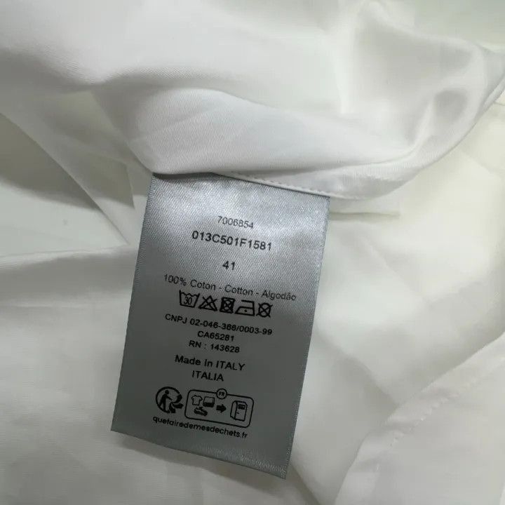 Dior Dior Dior Essentials White Long Sleeve Shirt 0079-2507 Size US M / EU 48-50 / 2 - 3 Thumbnail