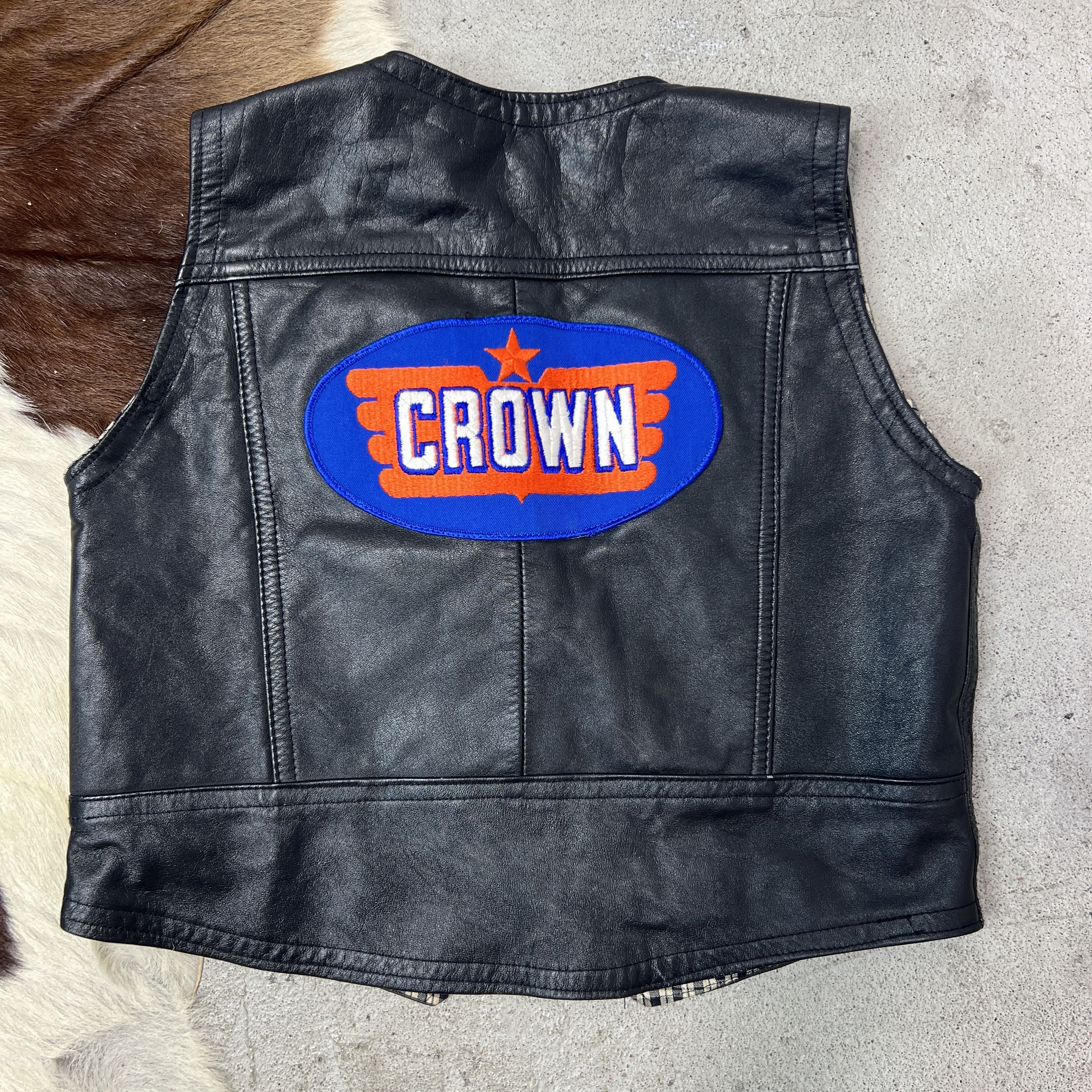Vintage VintagLeather Moto Biker Gulf Racing Vest Y2K Size S / US 4 / IT 40 - 3 Thumbnail