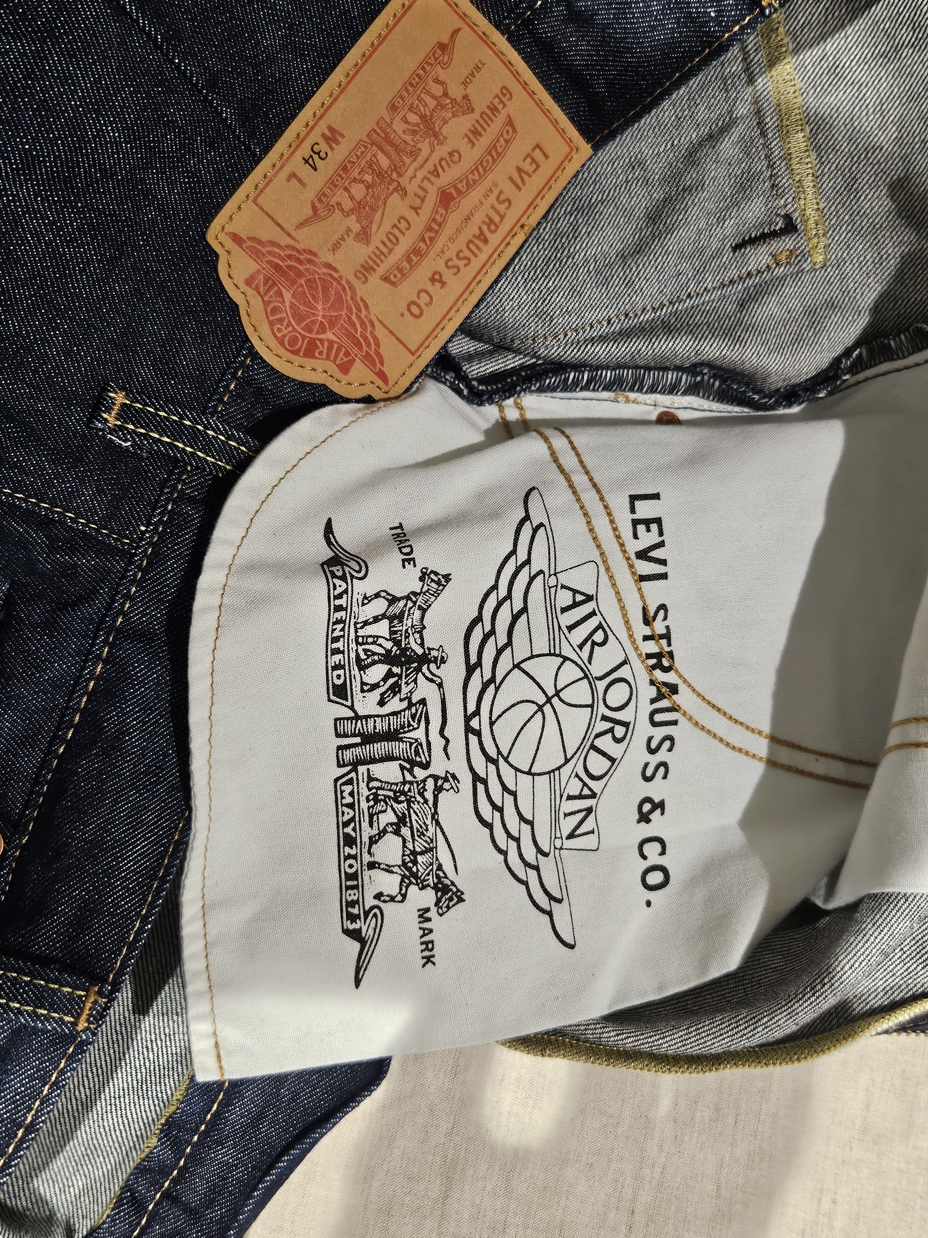Levi's Nike X Levi's Air Jordan denim baggie shorts it Size US 34 / EU 50 - 7 Thumbnail