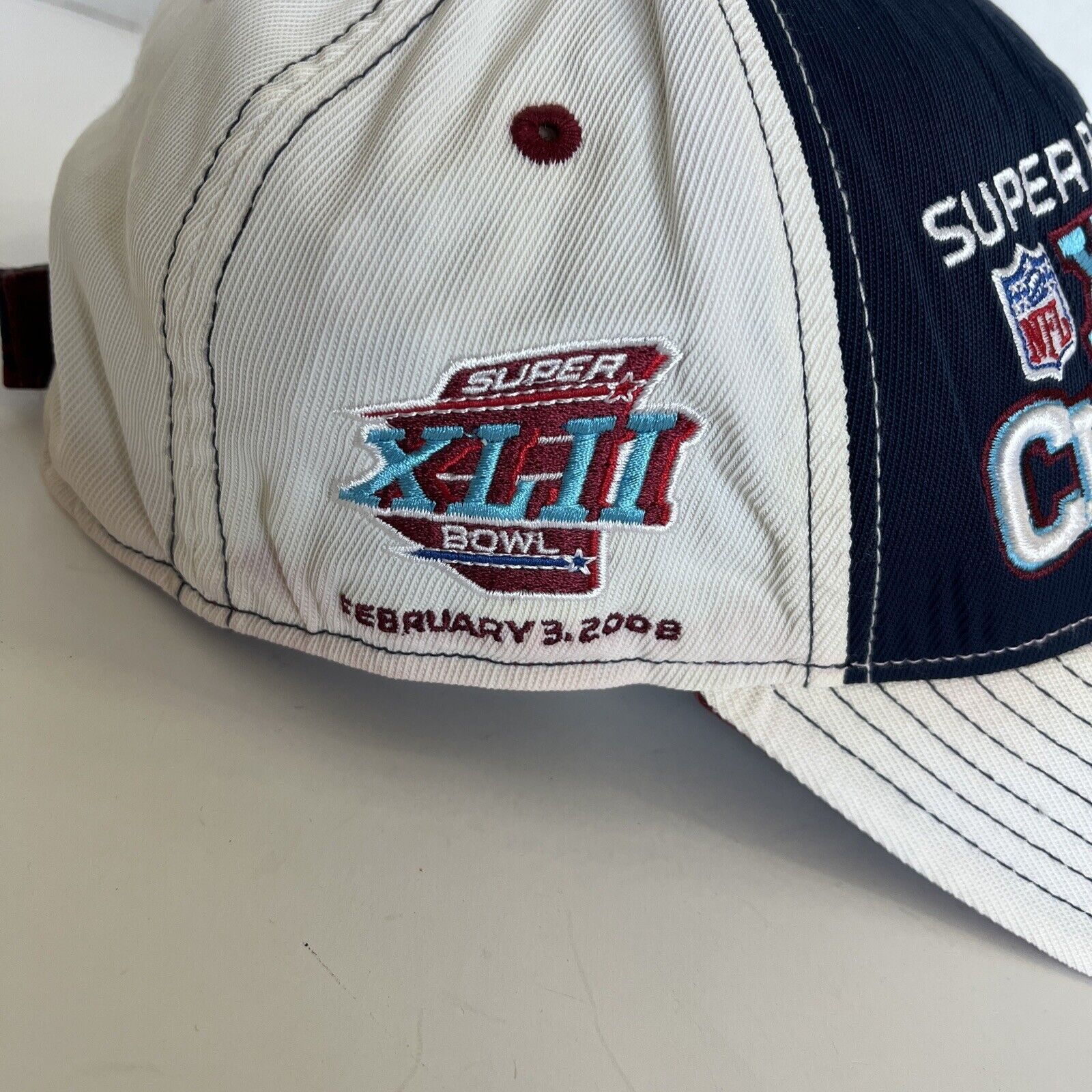Reebok New York Giants Superbowl 42 Championship Adjustable Hat Size ONE SIZE - 4 Thumbnail