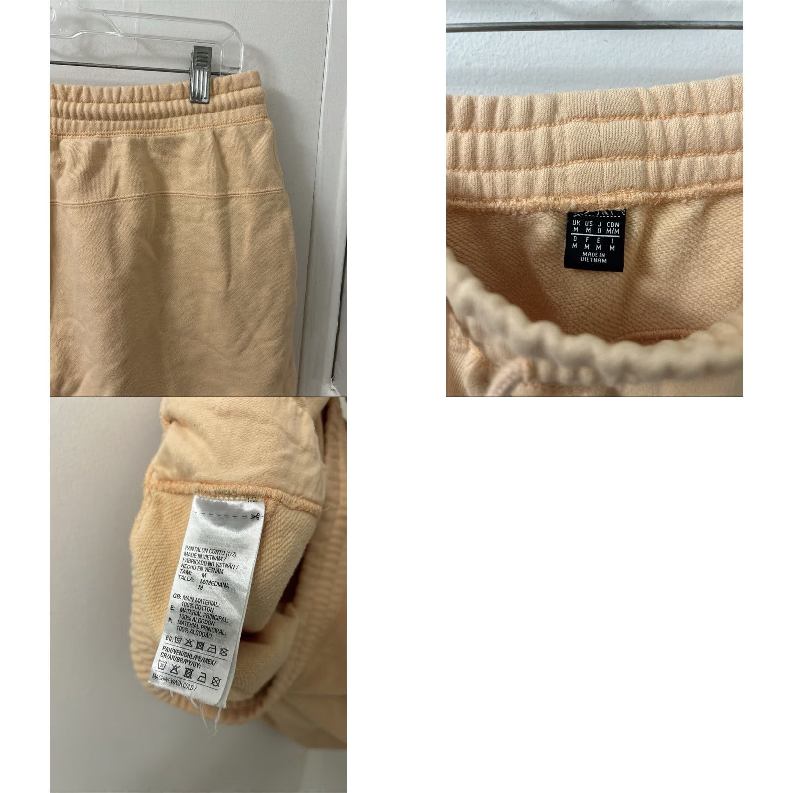Adidas Adidas Originals Sweat Shorts Mens M Peach Orange Built For Purpose Cotton Short Size US 31 - 8 Thumbnail