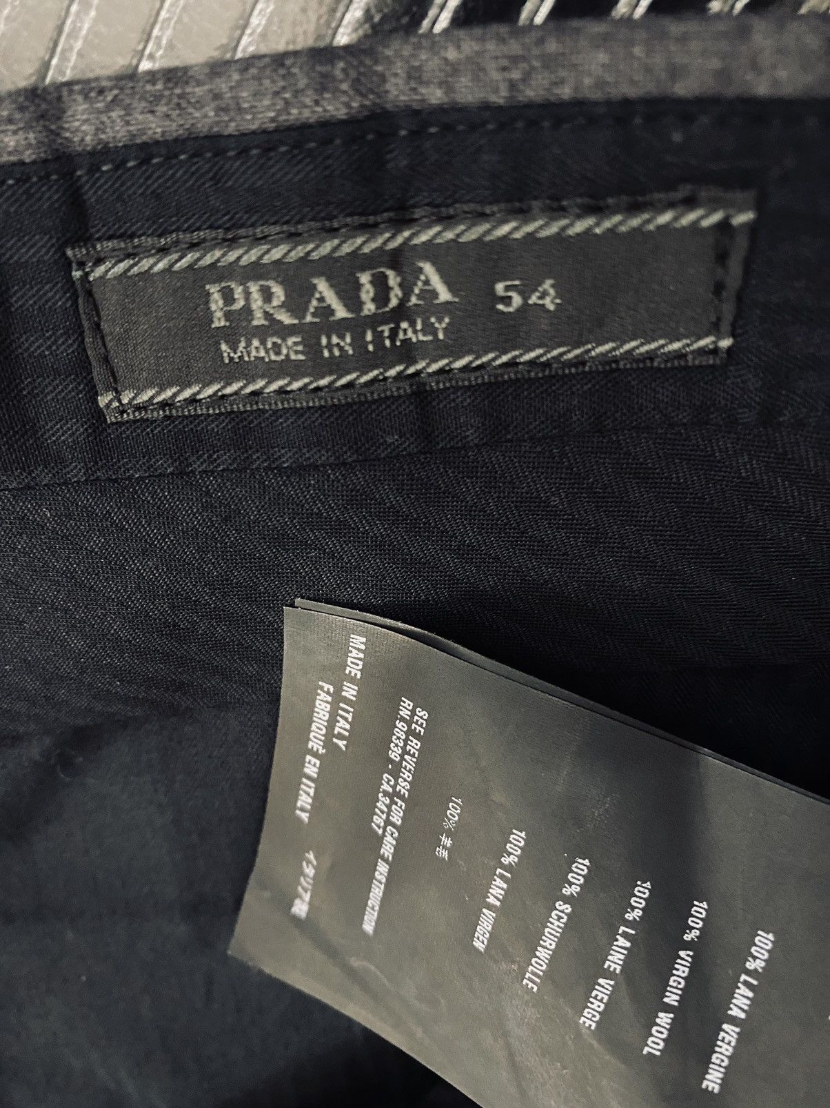 Prada Prada 🇮🇹 ardesia grey super 110’s wool street slacks 54 NW Size US 37 - 2 Thumbnail