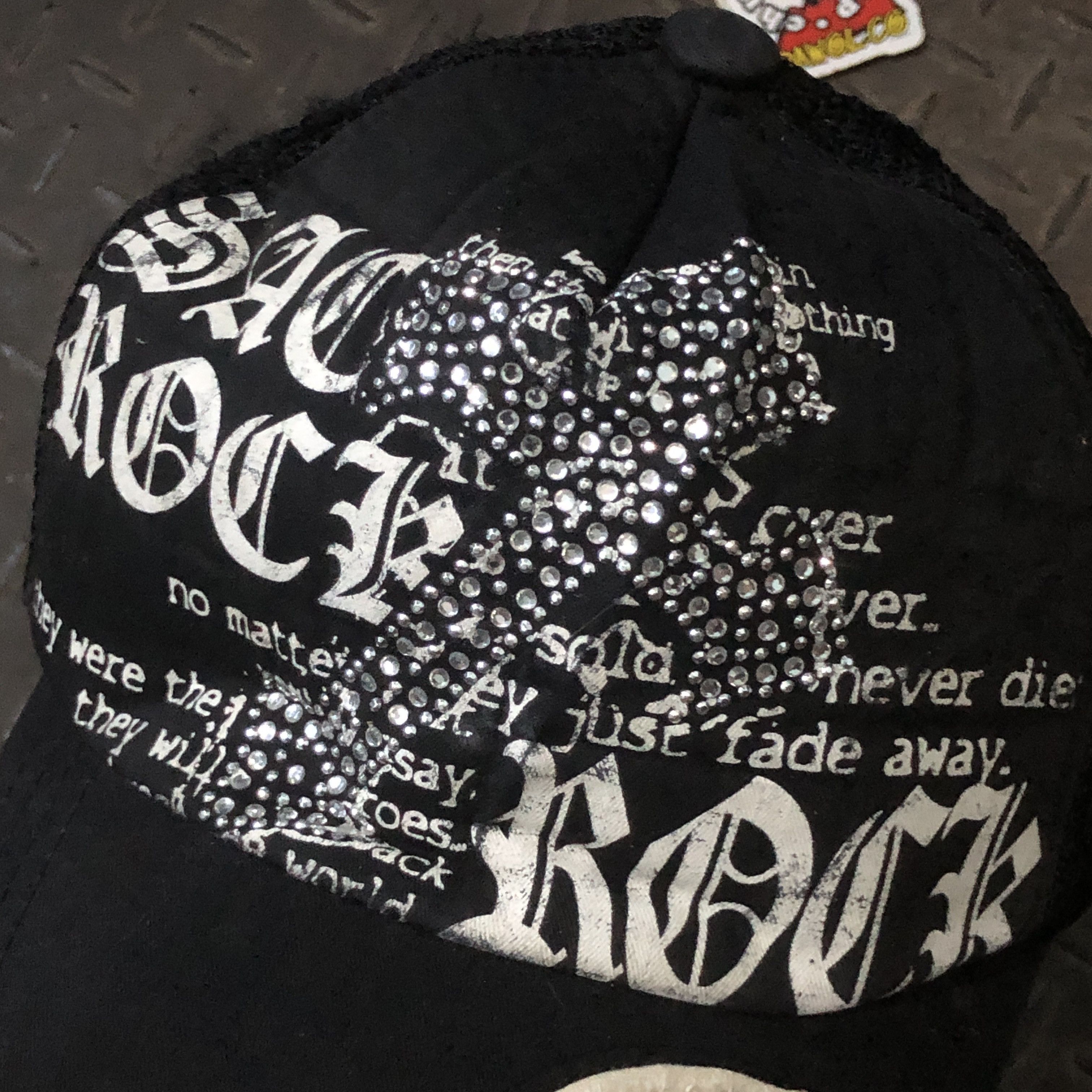 Japanese Brand Vintage Y2K Peace Rock Trucker Hat Japanese Size ONE SIZE - 4 Thumbnail