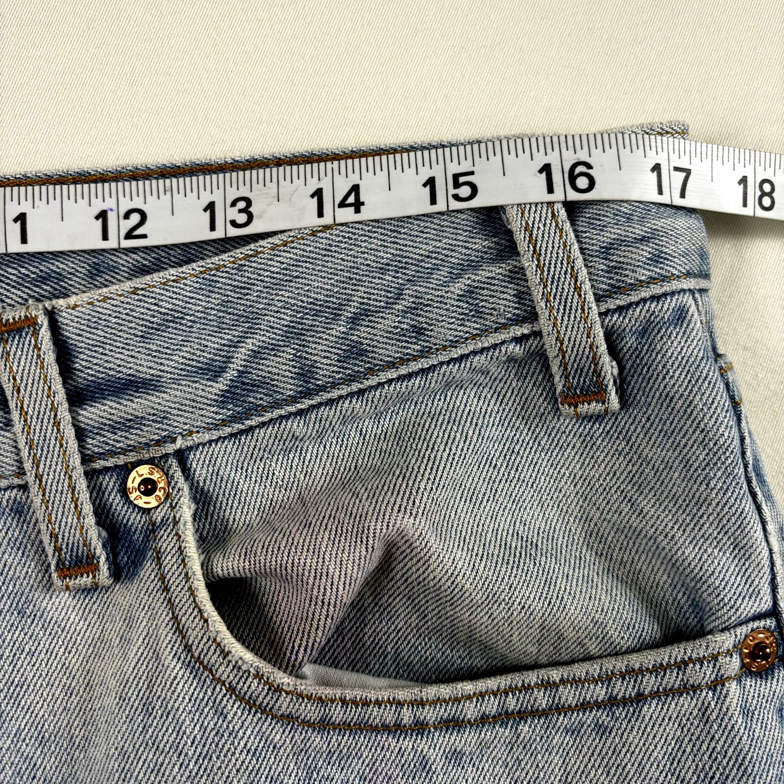 Levi's Levi's 505 Men's Sz 36x30 Blue Regular Fit Straight Leg 100% Size US 36 / EU 52 - 8 Thumbnail