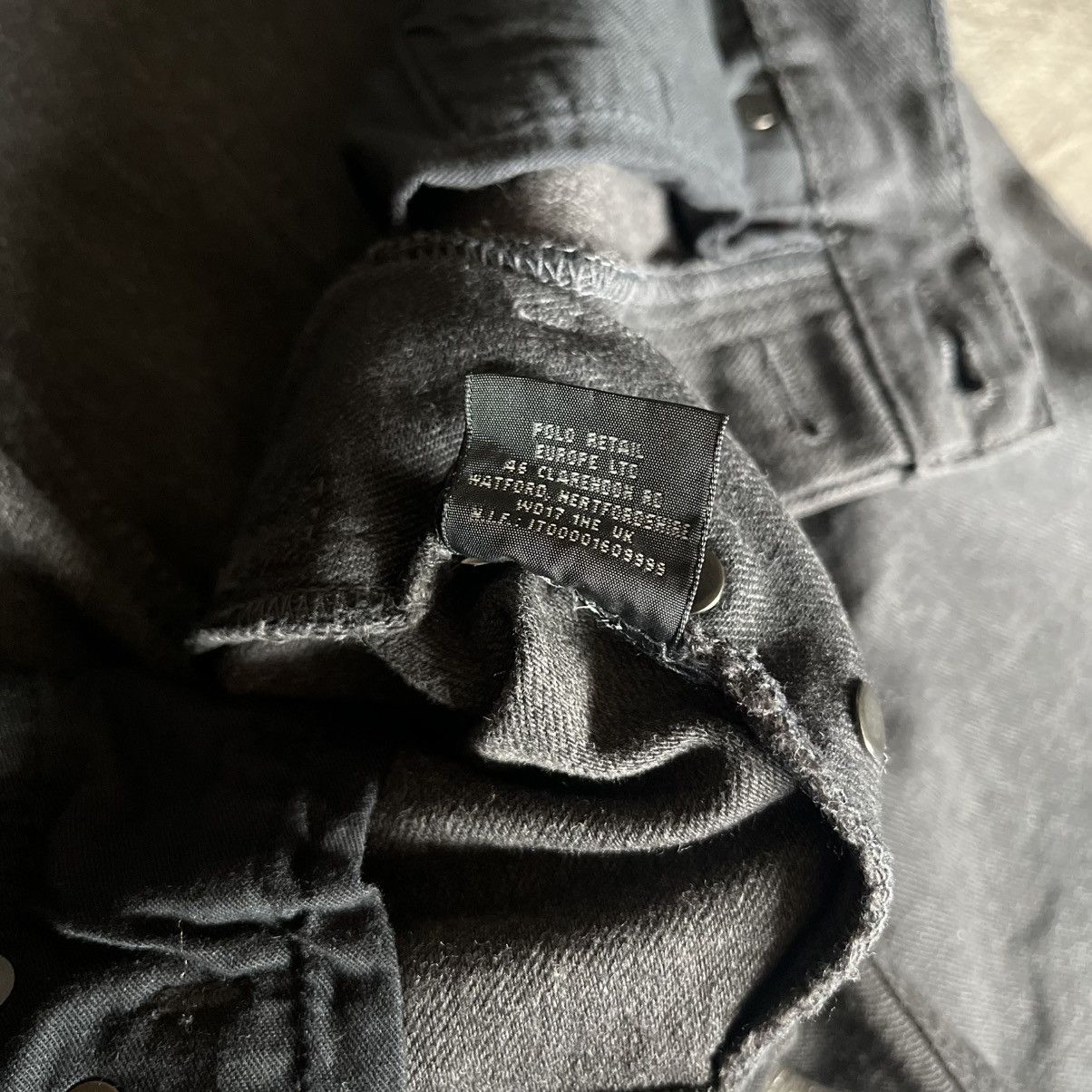 Ralph Lauren Black Label Ralph Lauren Black Label Dark Grey Slim Denim Jeans 33x32 Size US 33 - 12 Thumbnail