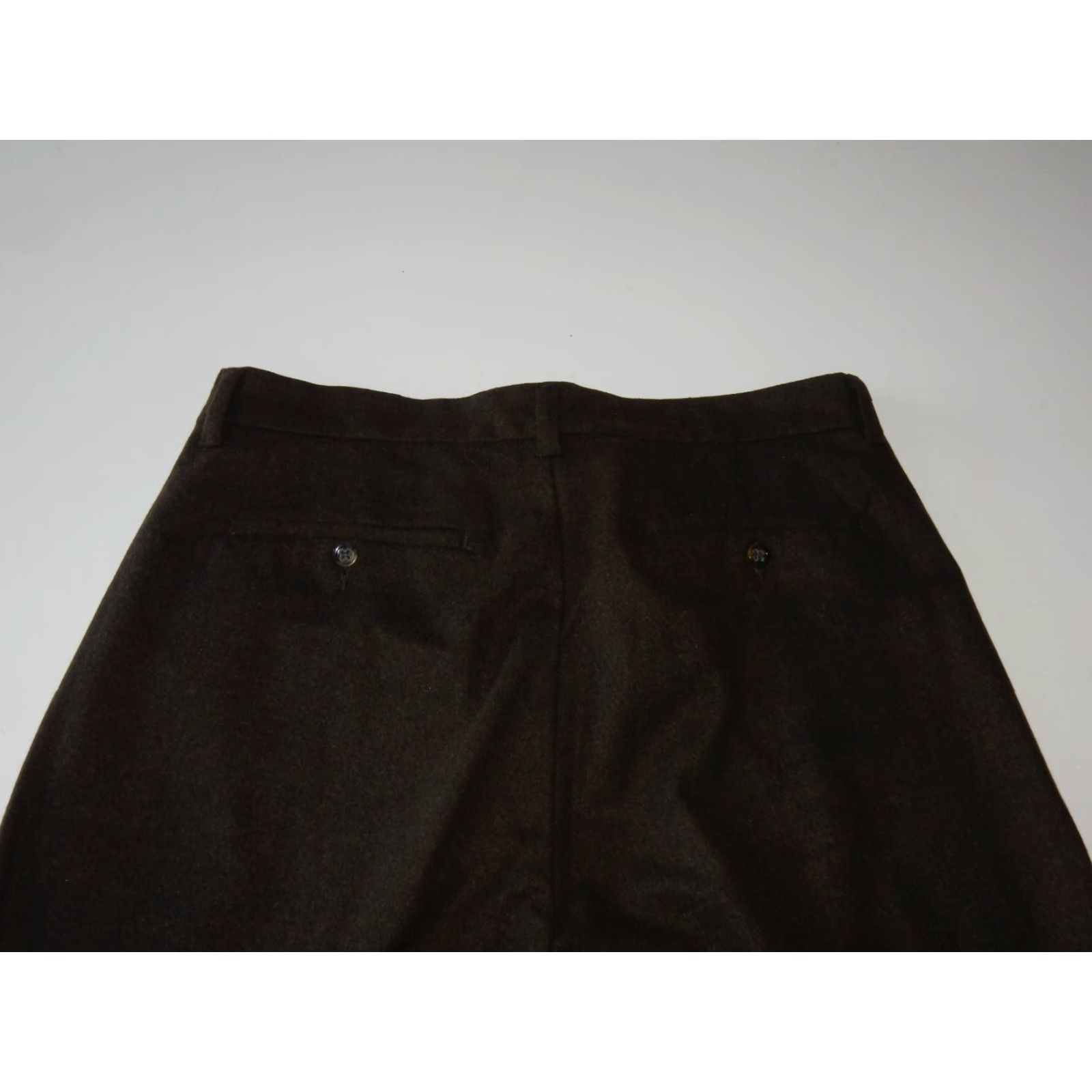 Banana Republic BANANA REPUBLIC Men's Pants Chino Flat Front Wool Blend Brown 36 Regular 28in Inseam Mens Size US 36 / EU 52 - 5 Thumbnail