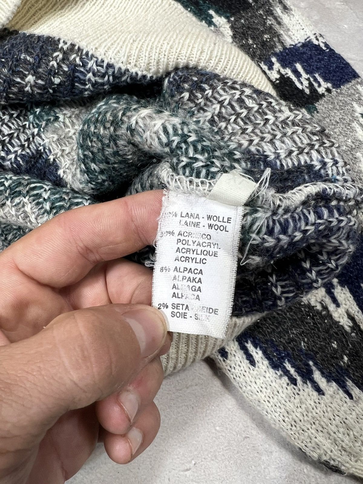 Vintage Vintage Renato Cavalli Wool Baggy Pullover Size US XL / EU 56 / 4 - 8 Thumbnail