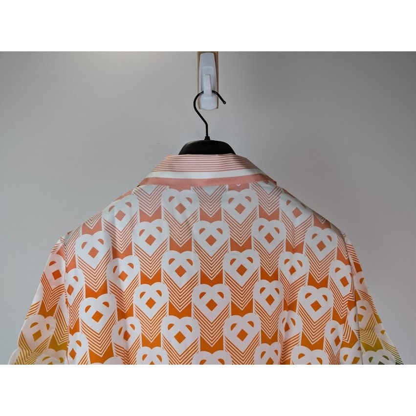 Casablanca o1rshd1 Gradient Heart Monogram Short-Sleeve Shirt in Multi Size US L / EU 52-54 / 3 - 12 Thumbnail