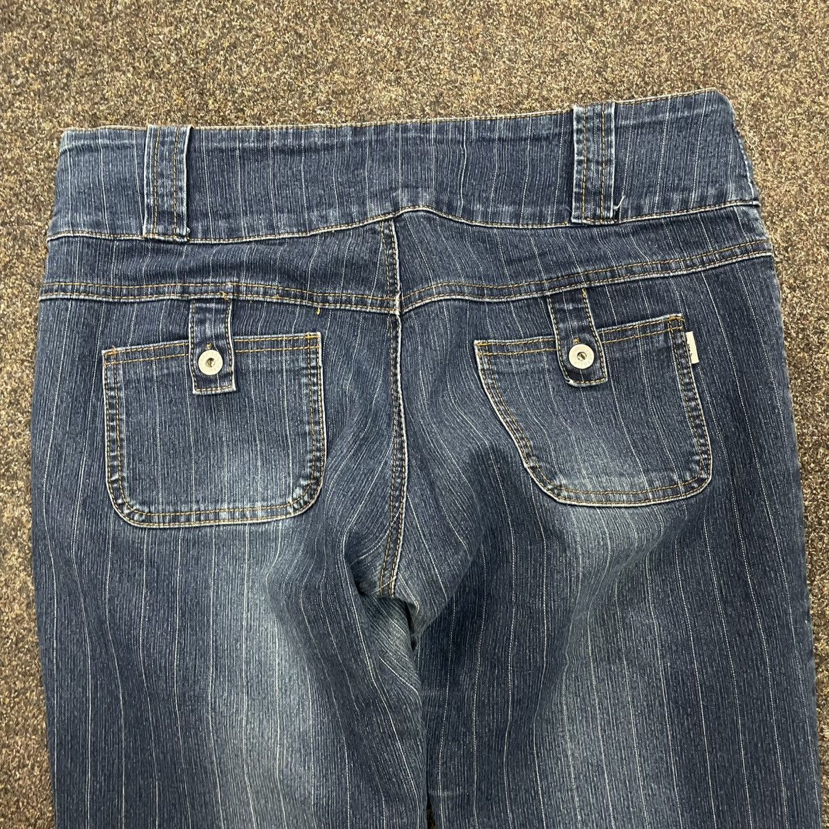 Vintage Y2K Vintage Flared Bootcut Jeans Sun Faded Distressed Skate Size 32" / US 10 / IT 46 - 2 Thumbnail