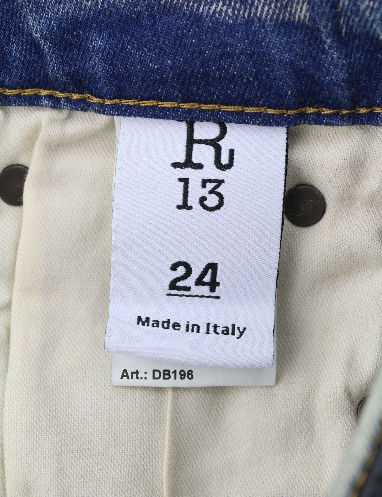 R13 KICK FIT 24 Kelly Faded Blue RRP699 87180 Size 24" / US 00 / IT 34 - 8 Thumbnail