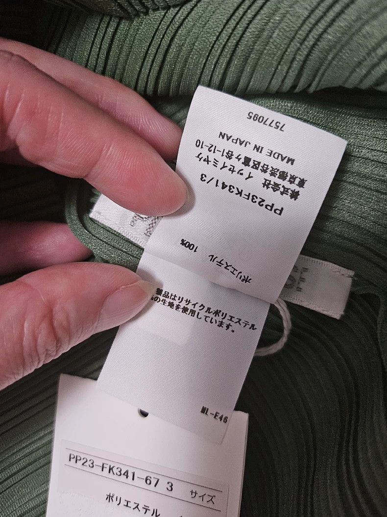 Issey Miyake Issey Miyake size:3 Green pleated long-sleeved shirt Size S / US 4 / IT 40 - 4 Thumbnail