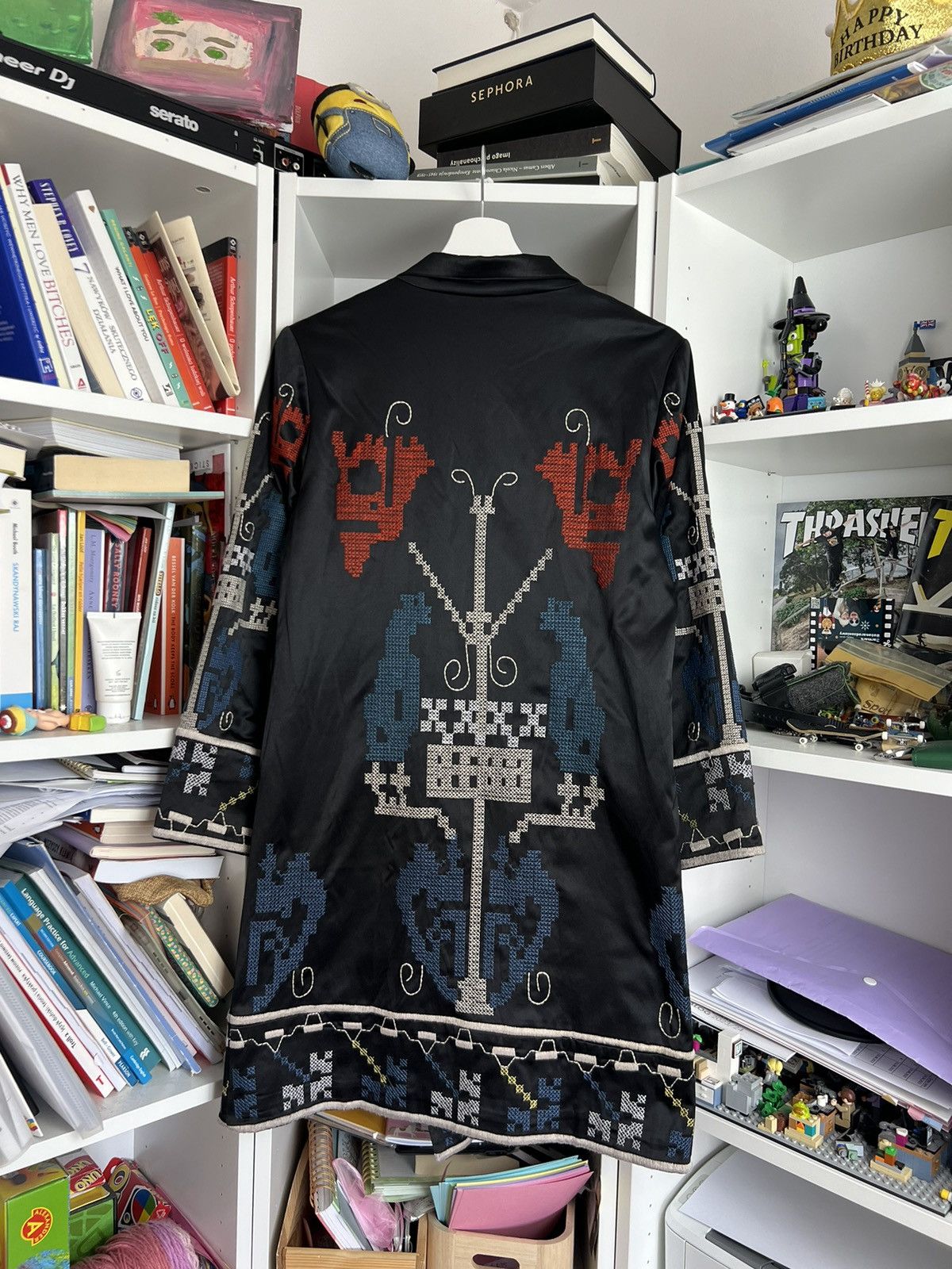 Designer × Kenzo × Vintage Vintage Y2K Kenzo Jeans abstract coat jacket M designer 00s Size M / US 6-8 / IT 42-44 - 2 Thumbnail