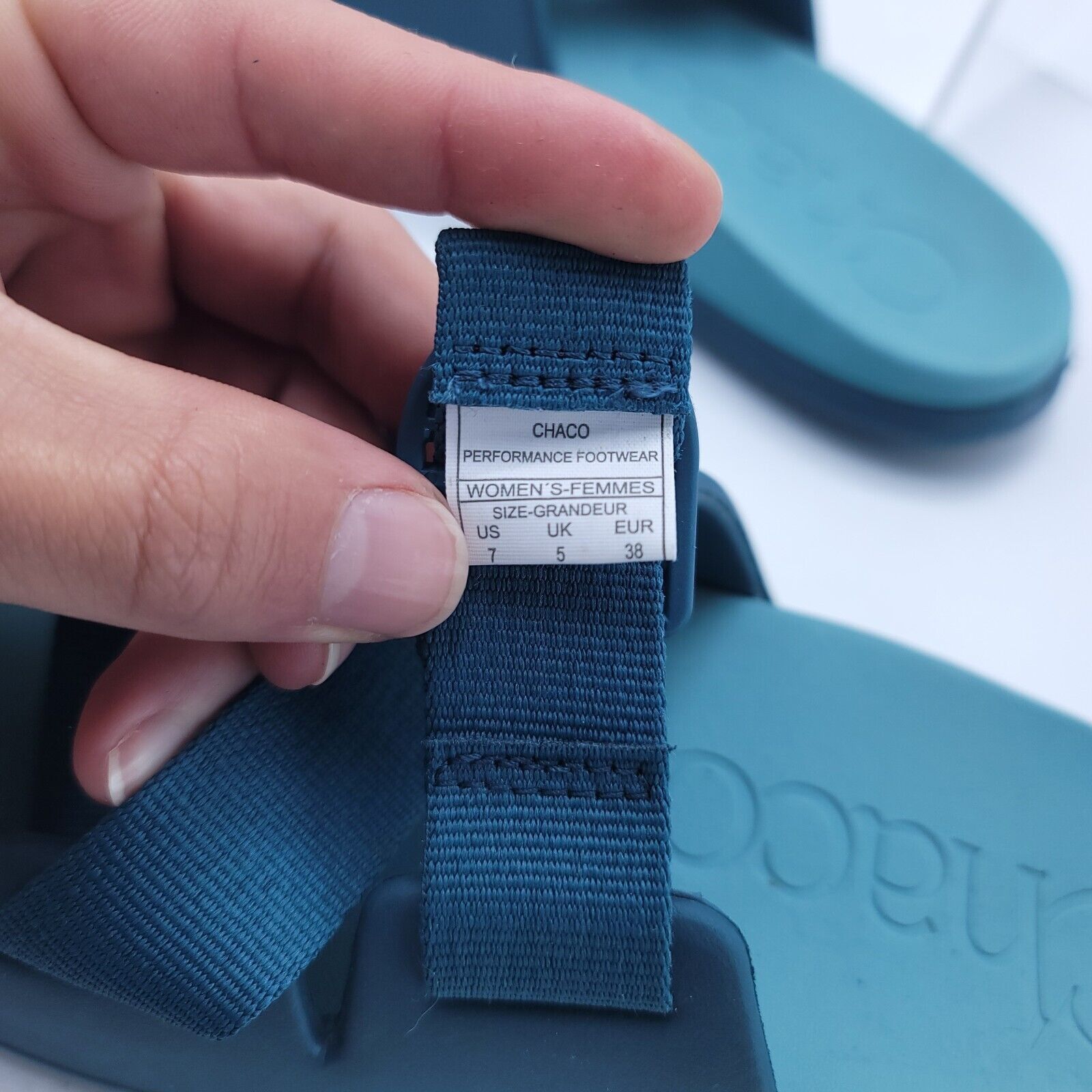 Chaco Chaco Outdoor Open Back Slide Sandals Womens Size 7 Blue Size US 7 / IT 37 - 8 Thumbnail