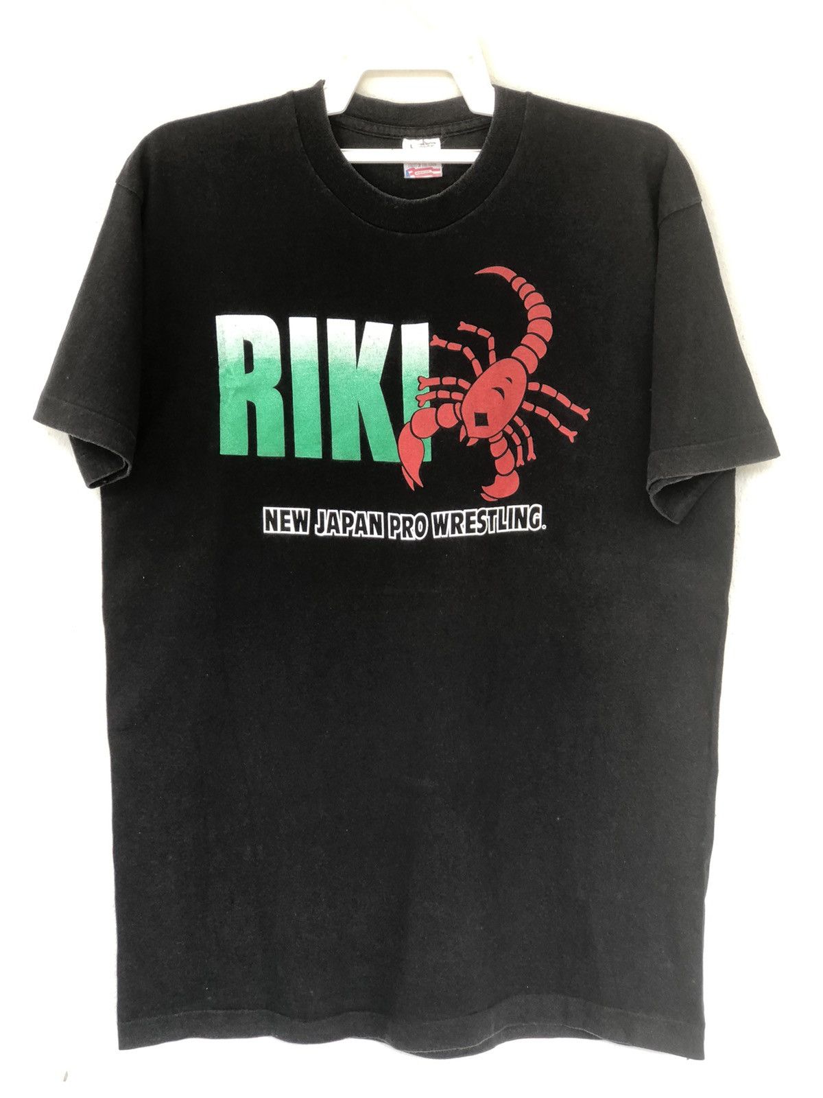 Vintage Vintage 90s RIKI New Japan Pro Wrestling Tee Size US L / EU 52-54 / 3 - 1 Thumbnail