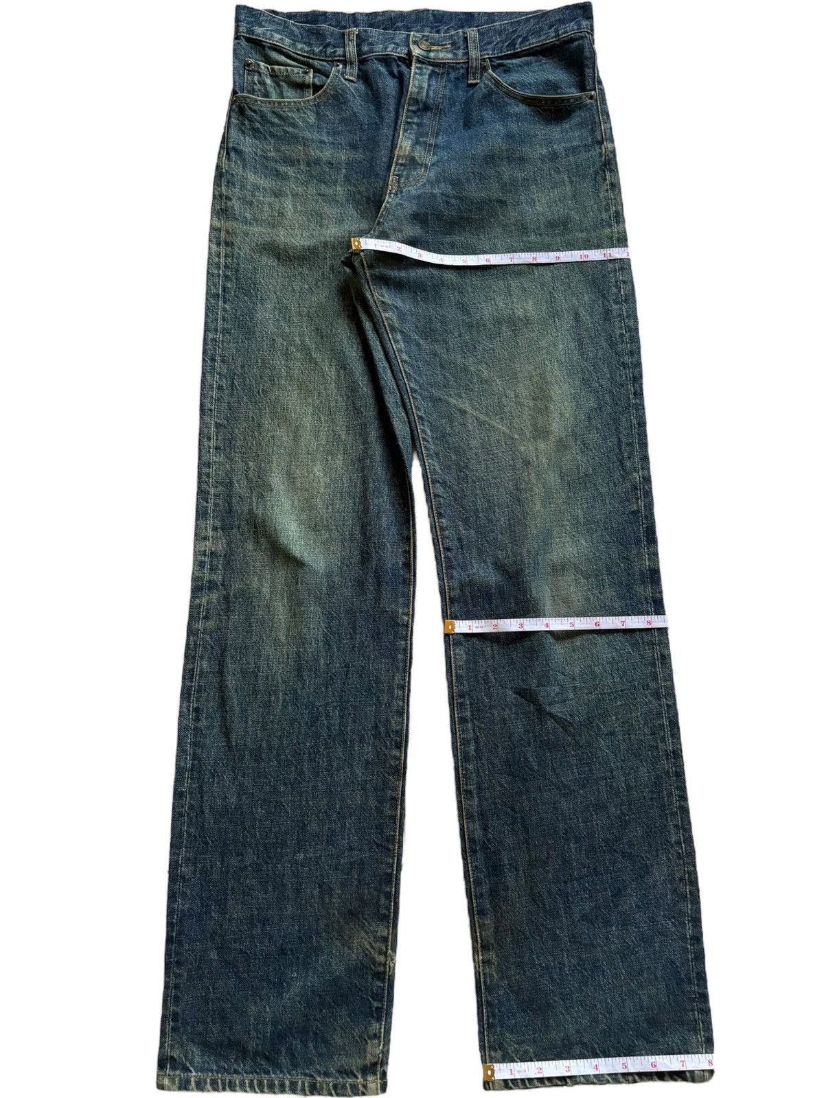 Japanese Brand Vintage Japanese Brand Mud Wash Distressed Loose Jeans Size US 32 / EU 48 - 13 Thumbnail