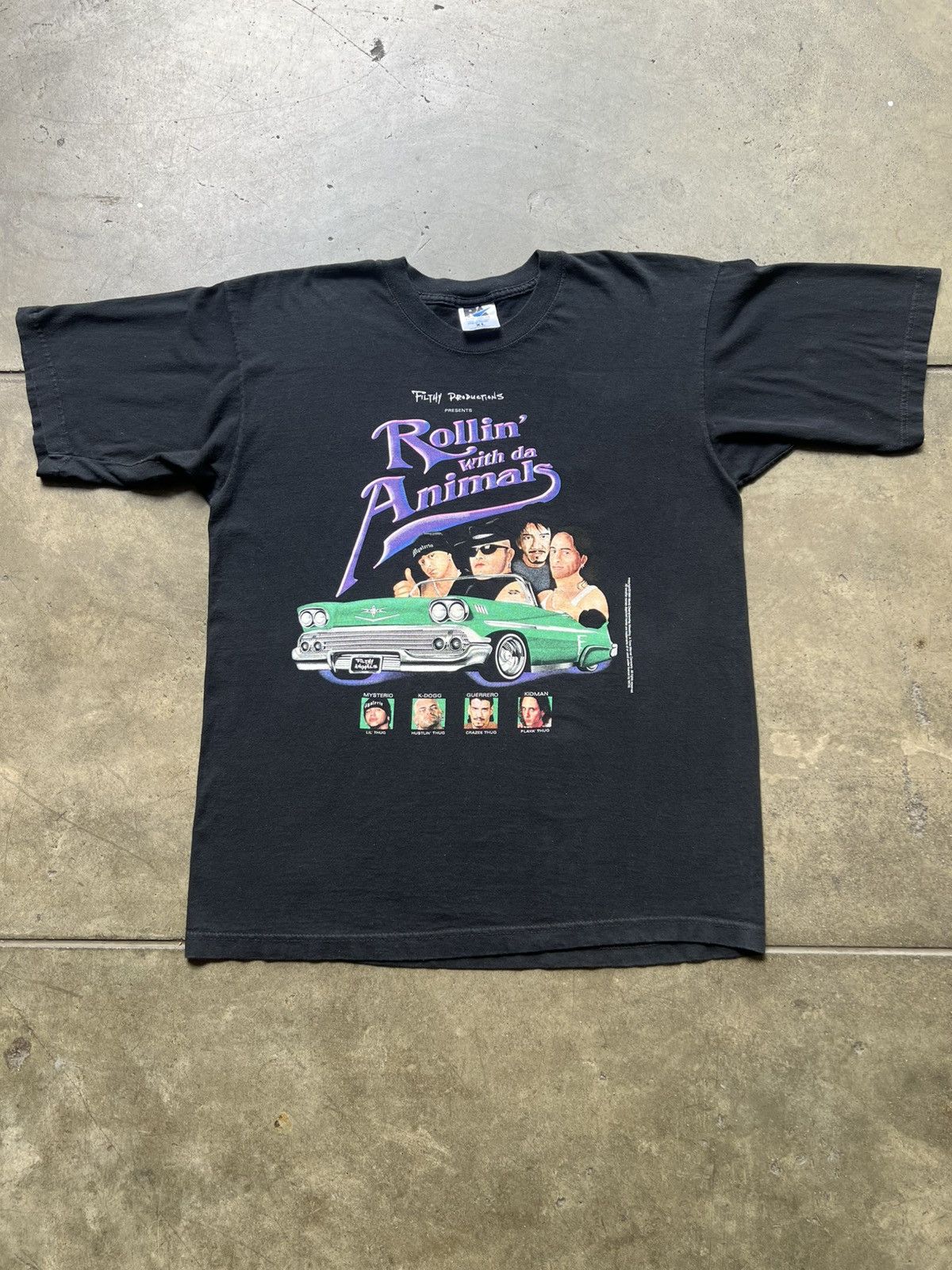 Vintage × WCW/nWo × WWE RARE 1999 Filthy Animals Eddie Guerrero Wrestling Tee Shirt Size US XL / EU 56 / 4 - 2 Thumbnail