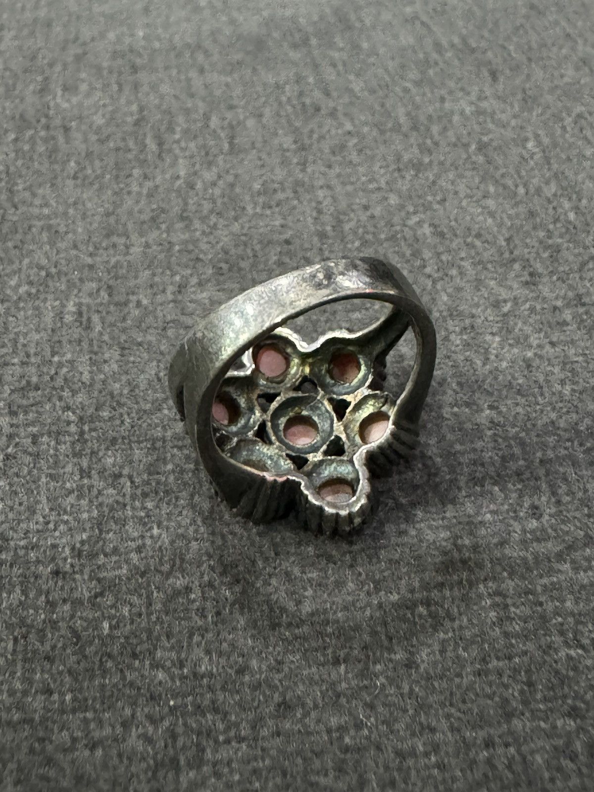 Jewelry STERLING 925 PINK CORAL STONES RING SIZE 7 Size ONE SIZE - 4 Thumbnail