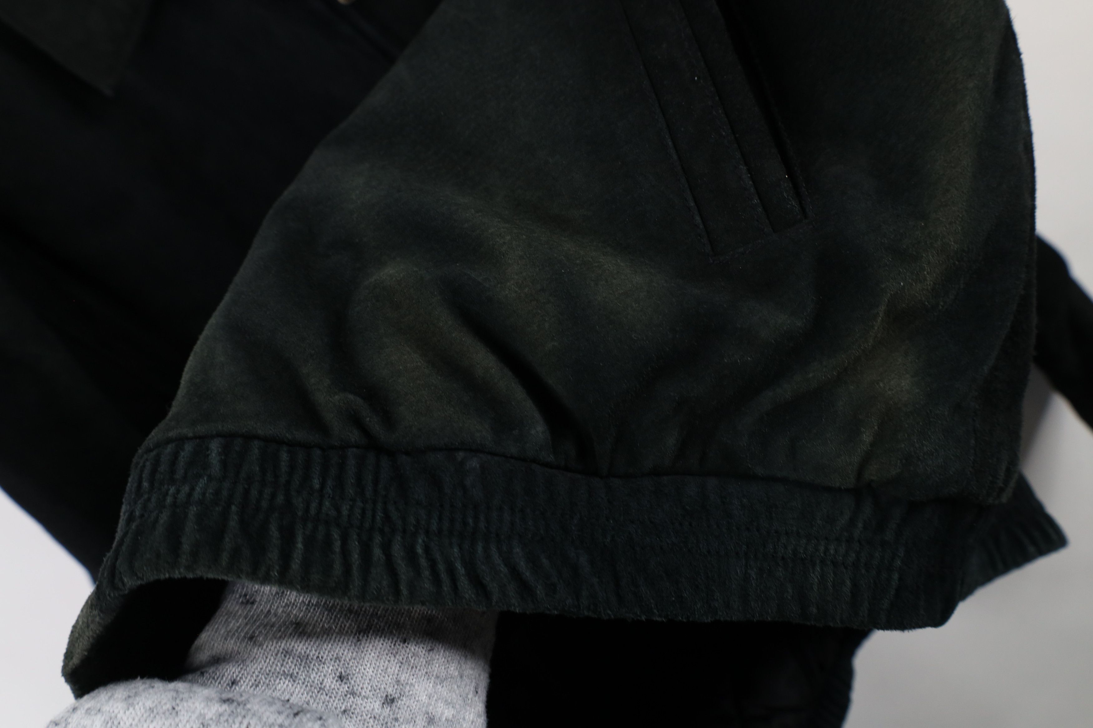 Vintage Vintage 90s Streetwear Faded Quilted Suede Leather Jacket Size US L / EU 52-54 / 3 - 6 Thumbnail