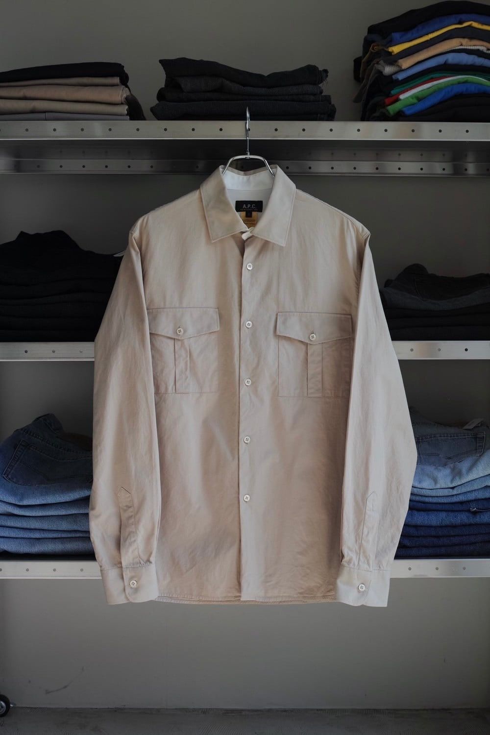 A.P.C. A.P.C. Contrast Collar Shirt Size US L / EU 52-54 / 3 - 1 Thumbnail