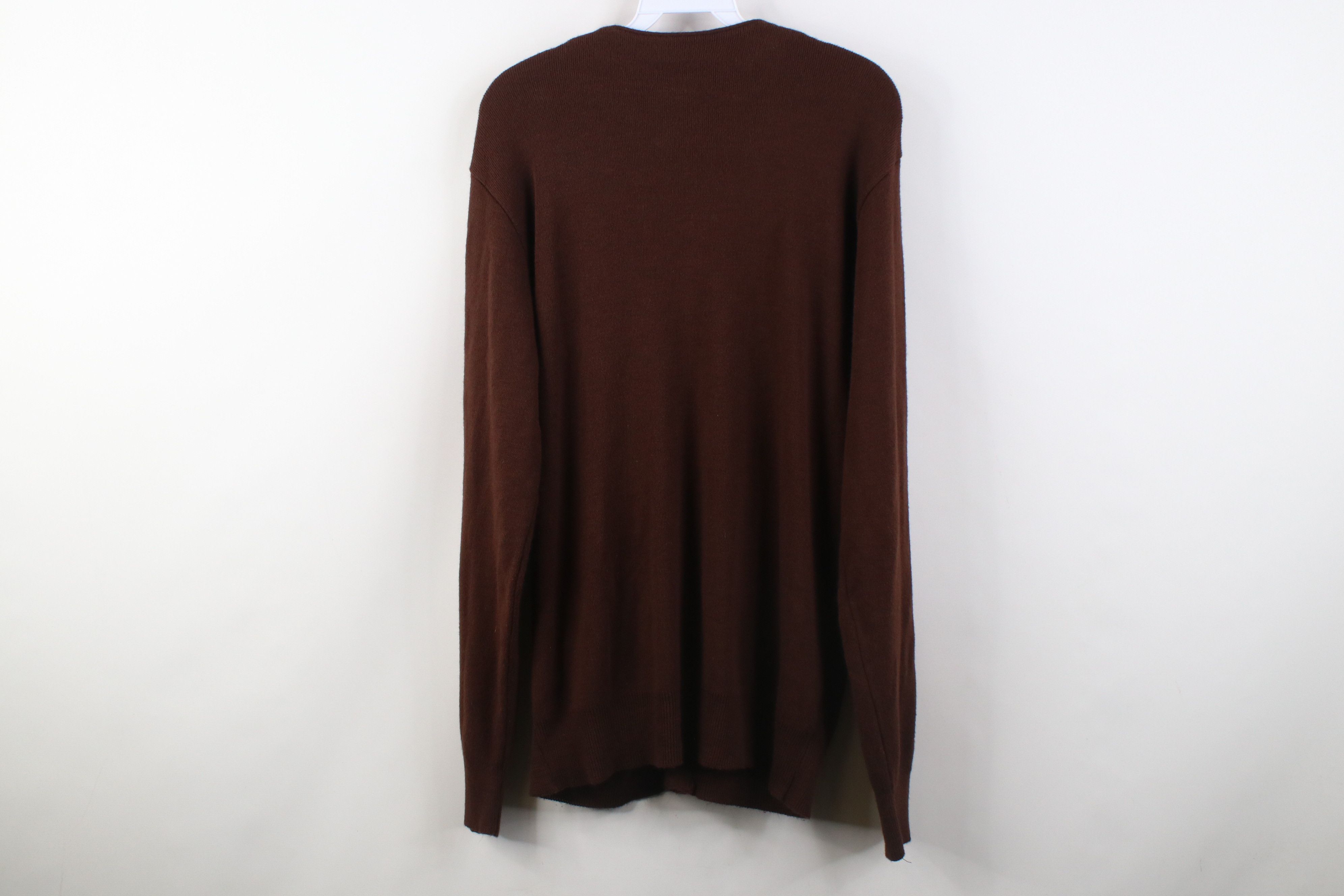 Vintage Vintage 70s Streetwear Soft Knit Cardigan Sweater Brown USA Size US L / EU 52-54 / 3 - 9 Thumbnail