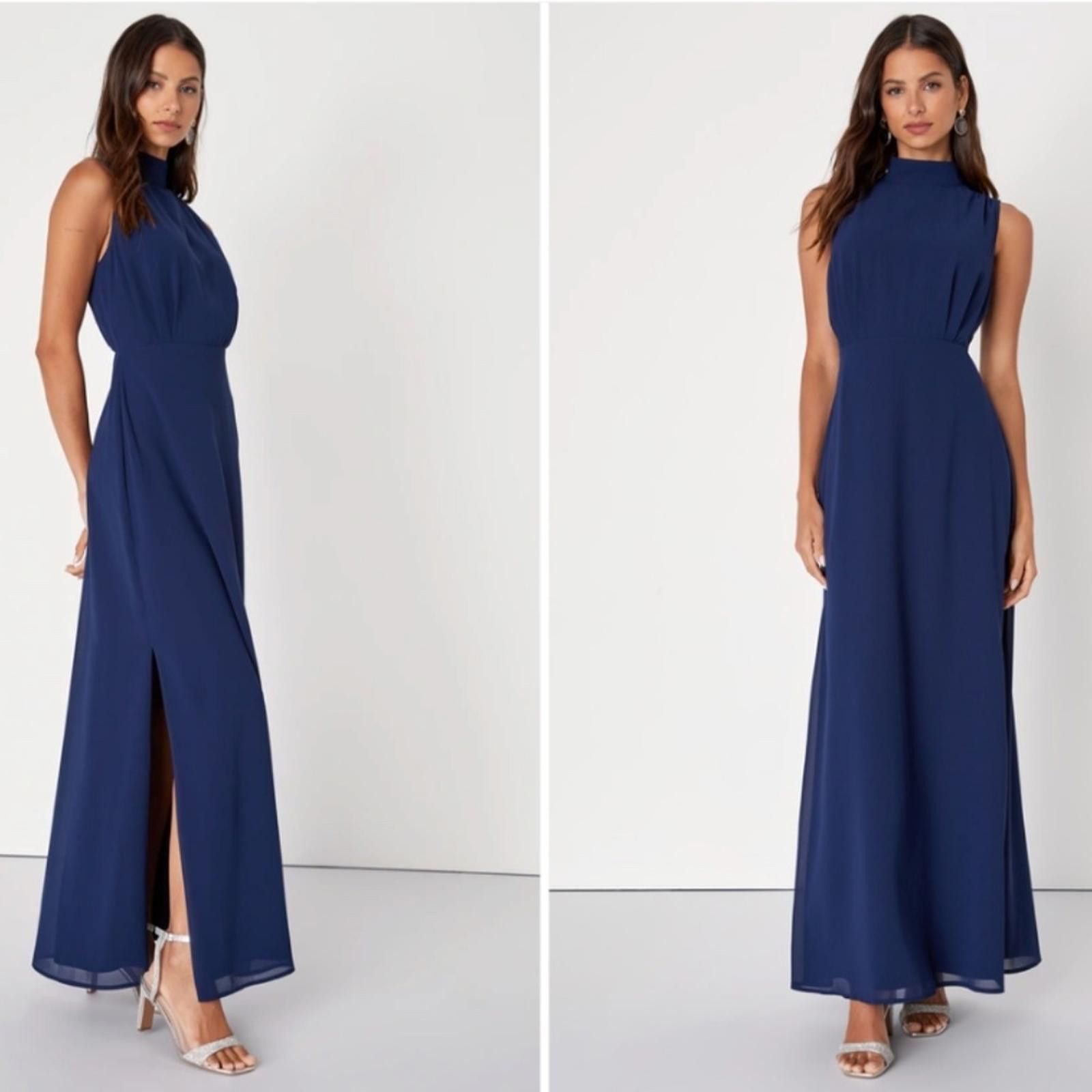 Lulus LULU's Elegant Sophisticated Wedding Bridesmaid Flowy Maxi Size L / US 10 / IT 46 - 1 Thumbnail