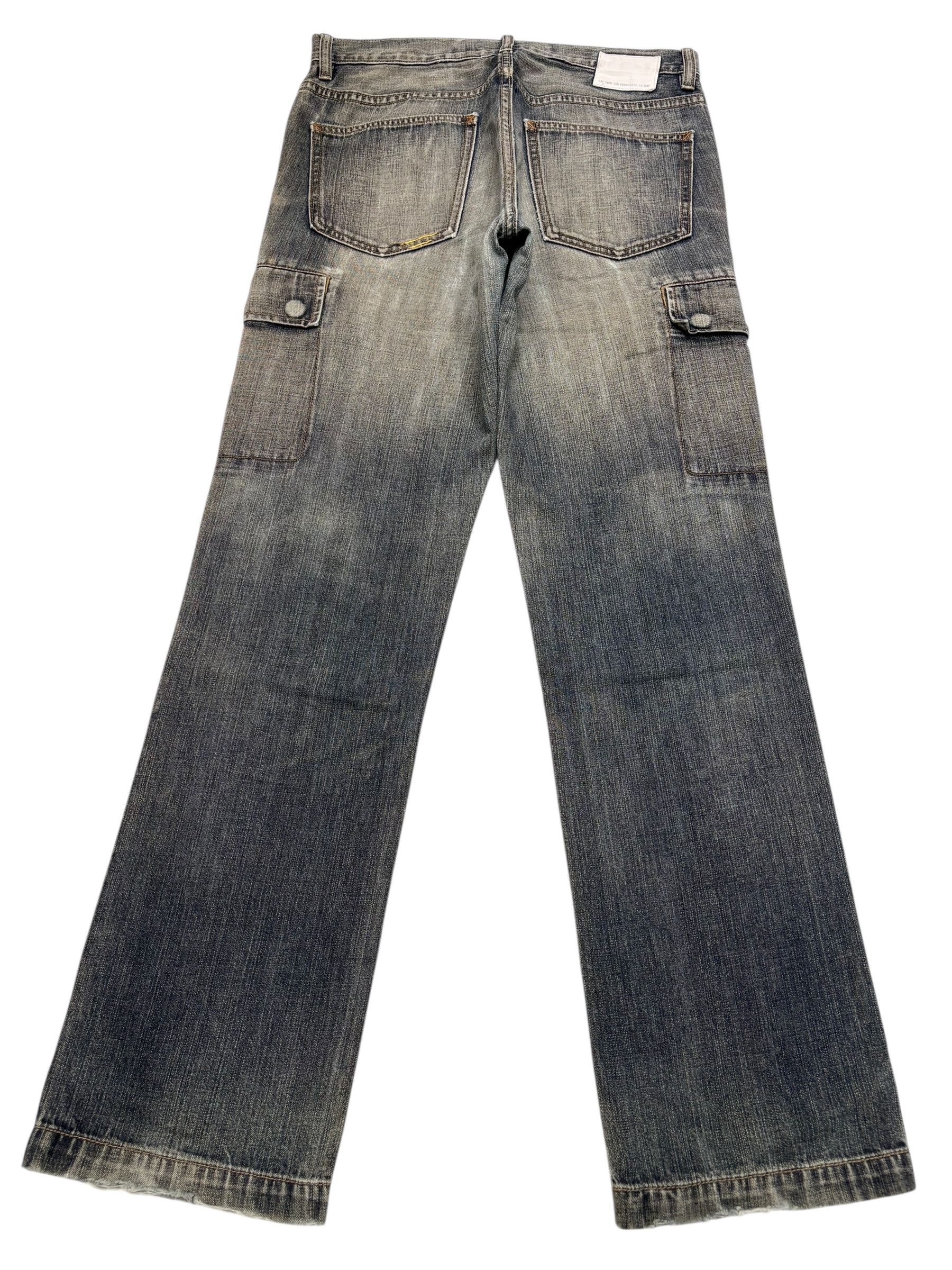Gap GAP FADED WASHED DENIM CARGO JEANS Size US 32 / EU 48 - 9 Thumbnail