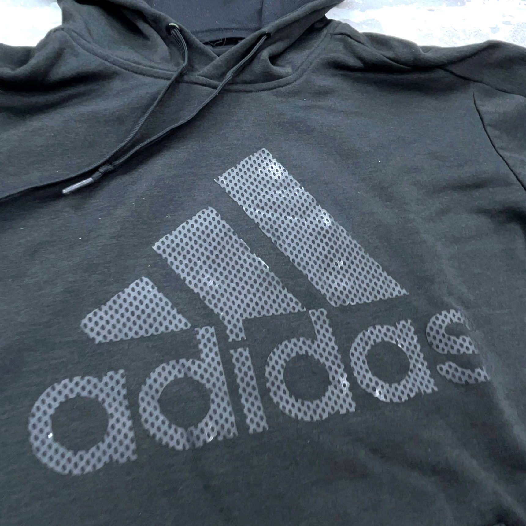 Adidas Adidas Hoodie Men M Black Gray Graphic Print Pocket Pocket All Seasons Breathable Logo Street Urban Classic Vintage: No Size US M / EU 48-50 / 2 - 3 Thumbnail