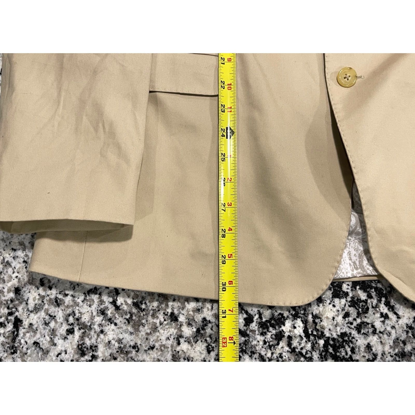 Ralph Lauren Ralph Lauren Black Label Slim Fit Double Vented Tan Blazer Sport Jacket 46R Mens Size 46R - 3 Thumbnail