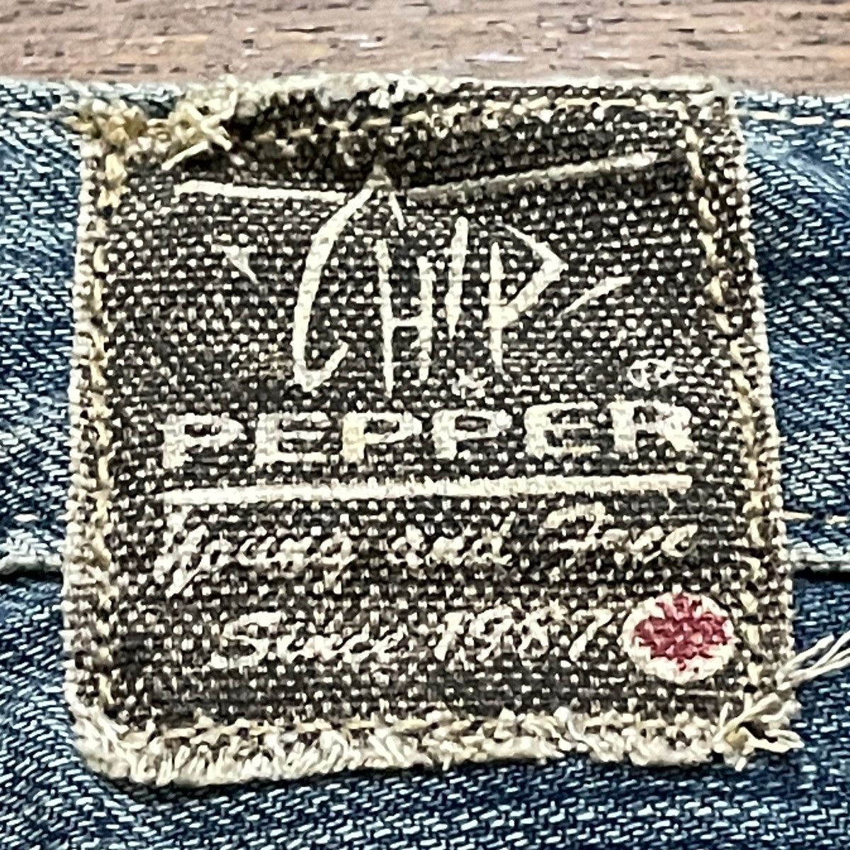 Le Grande Bleu (L.G.B.) Rare Vintage Japanese Brand Chip Pepper Flared Jeans 1990s Size US 31 - 9 Thumbnail