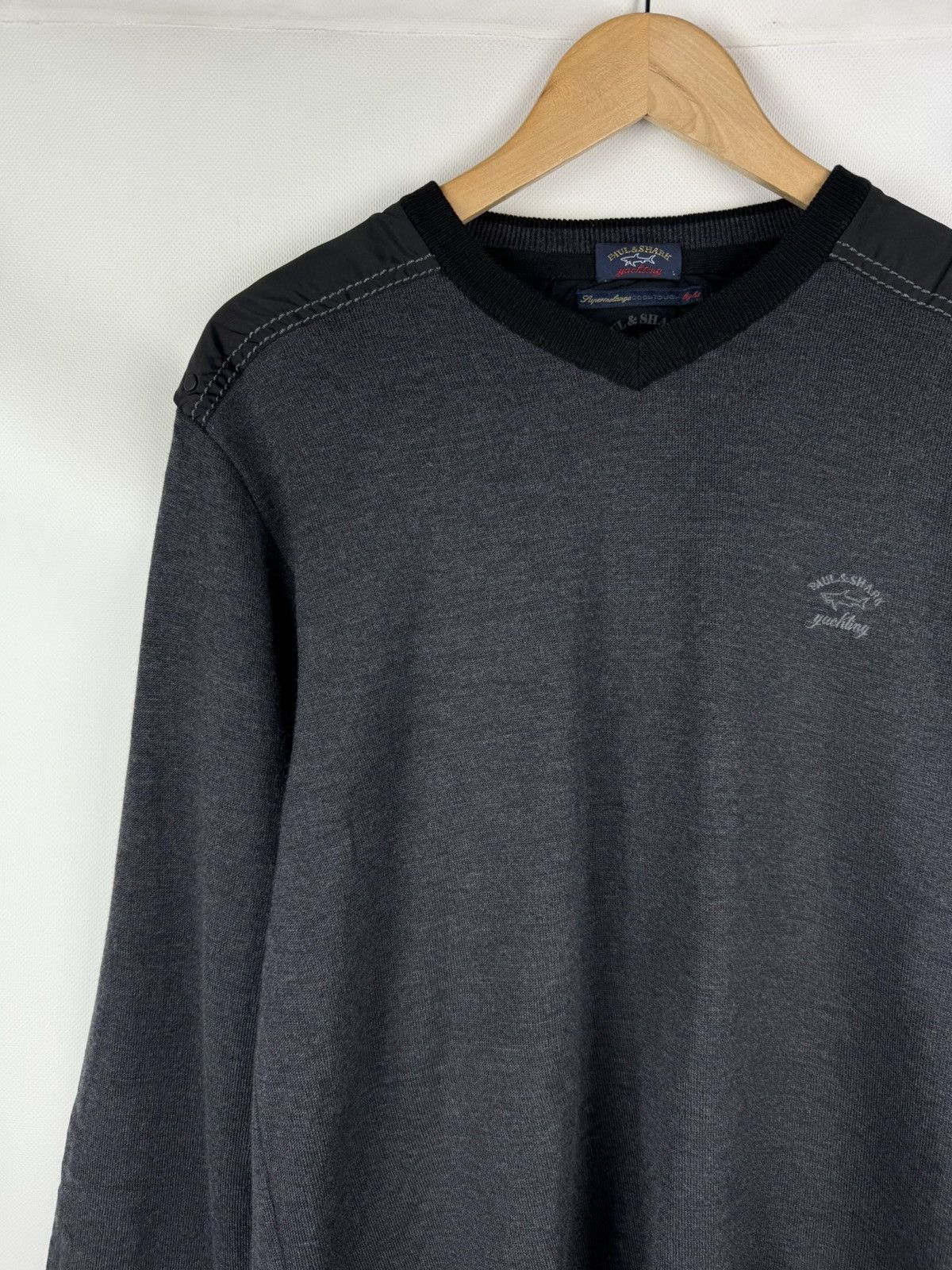 Paul & Shark Paul & Shark Cool Touch Light Men’s Wool Sweater Pullover Size US L / EU 52-54 / 3 - 4 Thumbnail