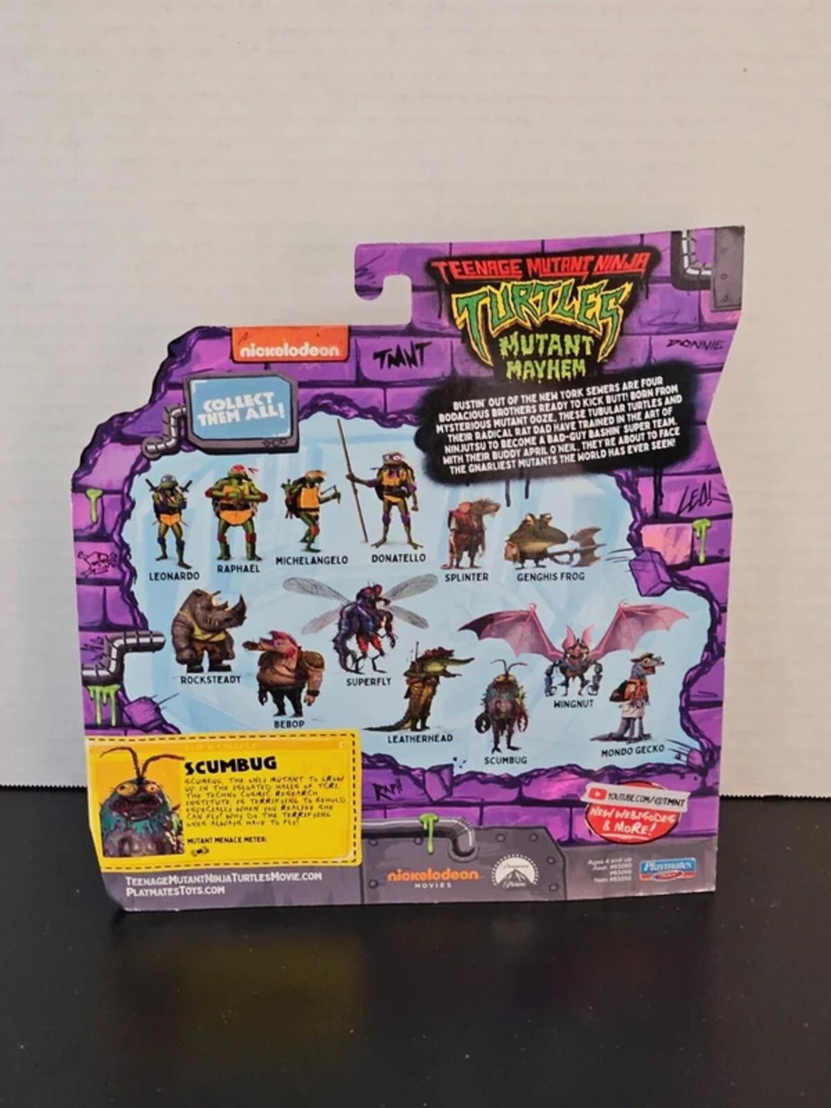 Nickelodeon TMNT Mutant Mayhem Turtle Scumbug the Vermin Figure Size ONE SIZE - 2 Thumbnail