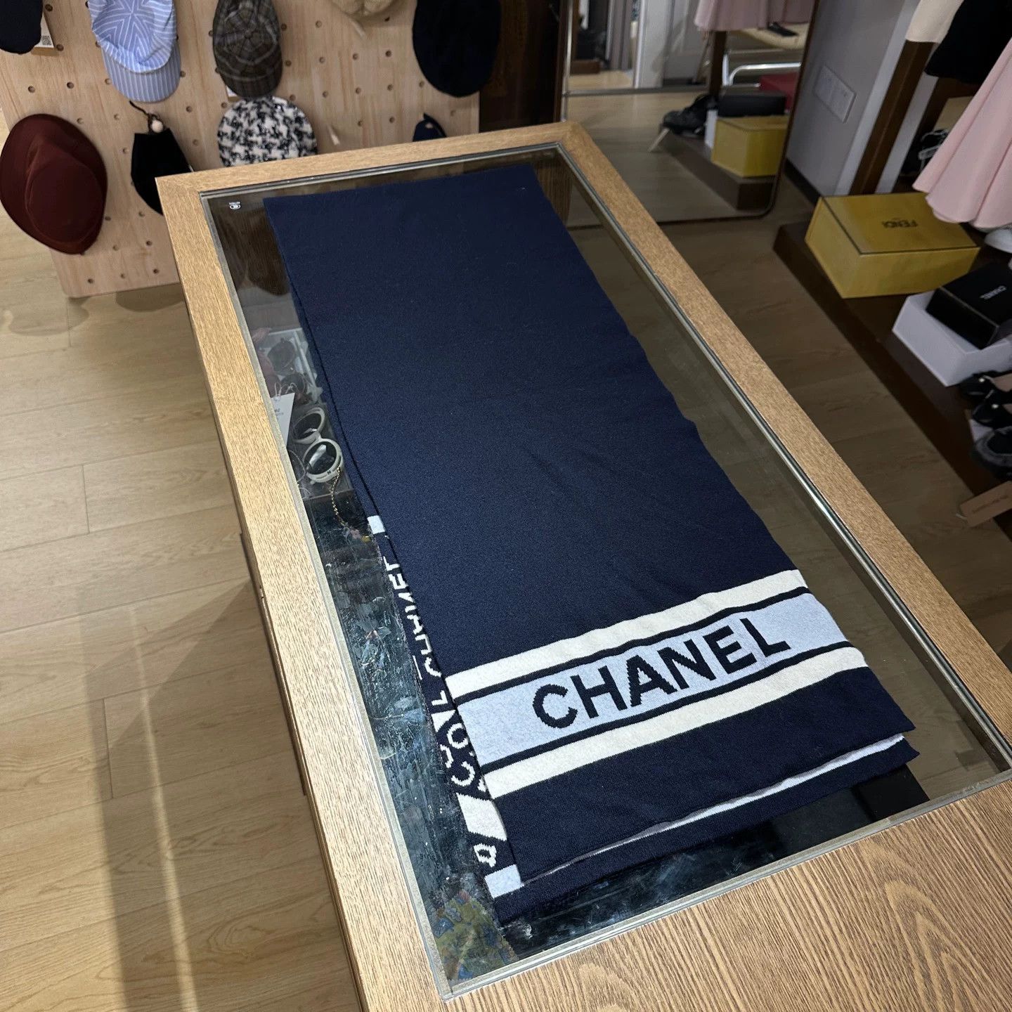 Chanel Chanel Blue Scarf one size Men Size ONE SIZE - 1 Thumbnail