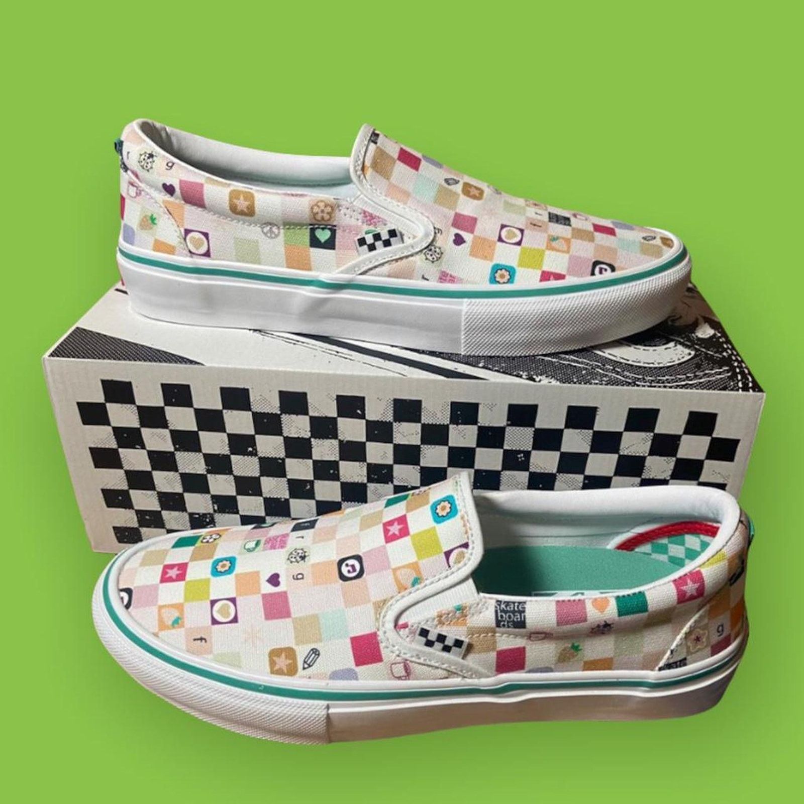 Frog skateboards vans slip on pros size 10 brand new in box