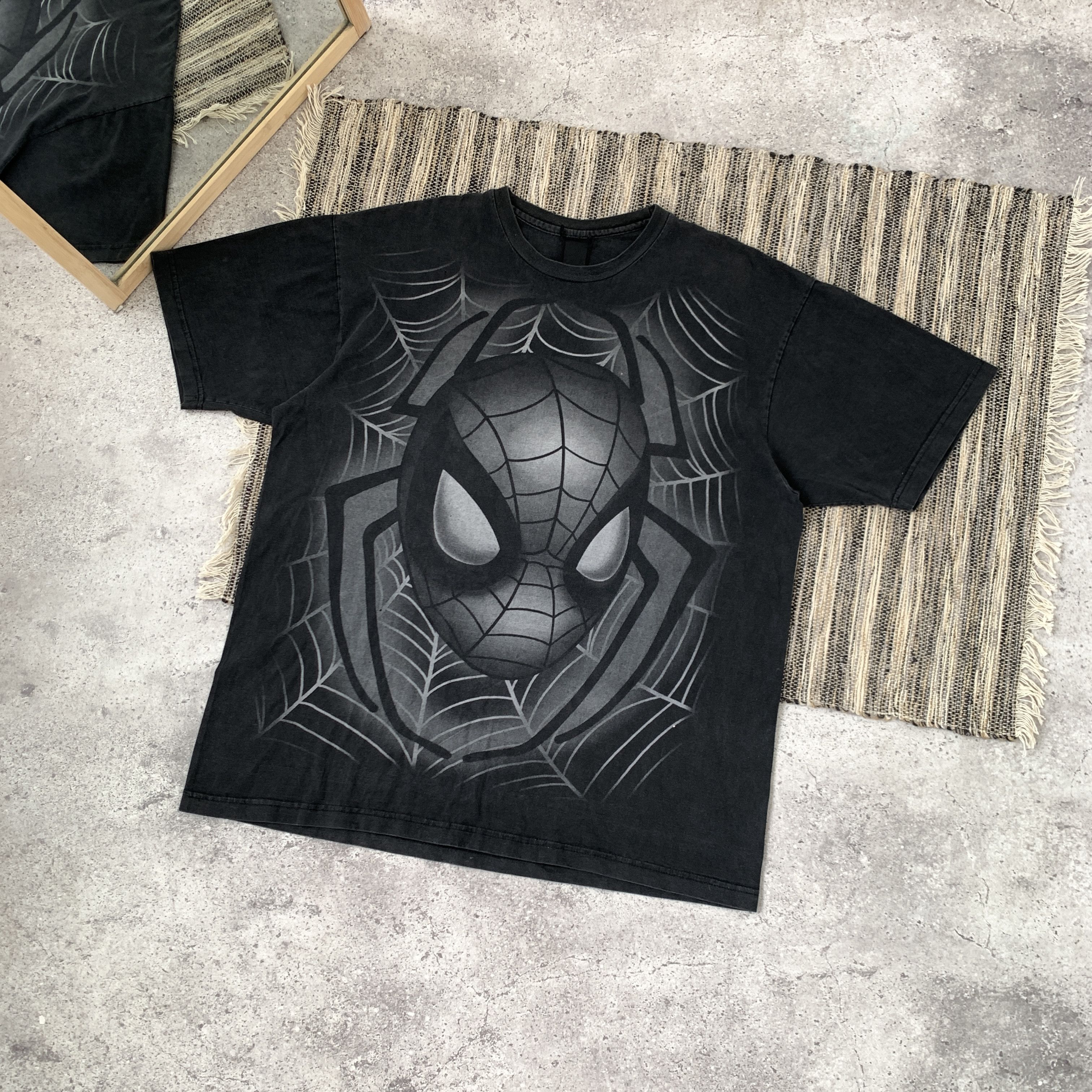 Marvel Comics Vintage Spider Man 90s Graphic Black Rare Marvel Tee Shirt Size US XL / EU 56 / 4 - 3 Thumbnail