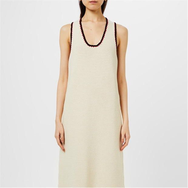 Jil Sander o1g2r1mq1024 Maxi Dress in Beige Size S / US 4 / IT 40 - 6 Thumbnail