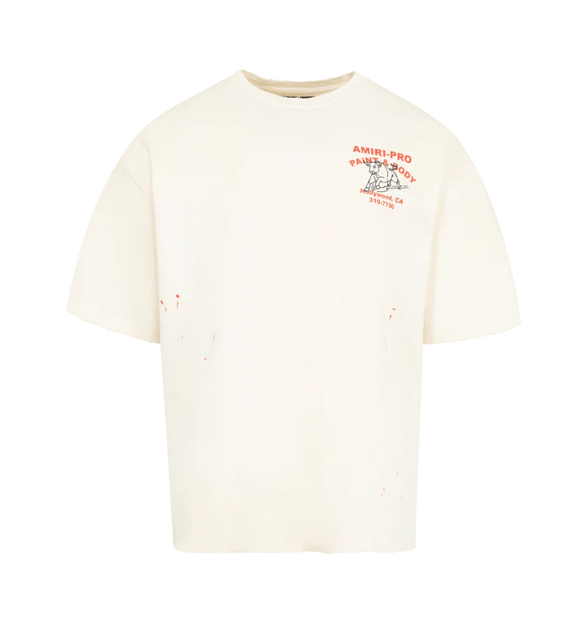 Amiri o1h1sh11225 Bull Oversized Tee in White Size US XL / EU 56 / 4 - 1 Thumbnail