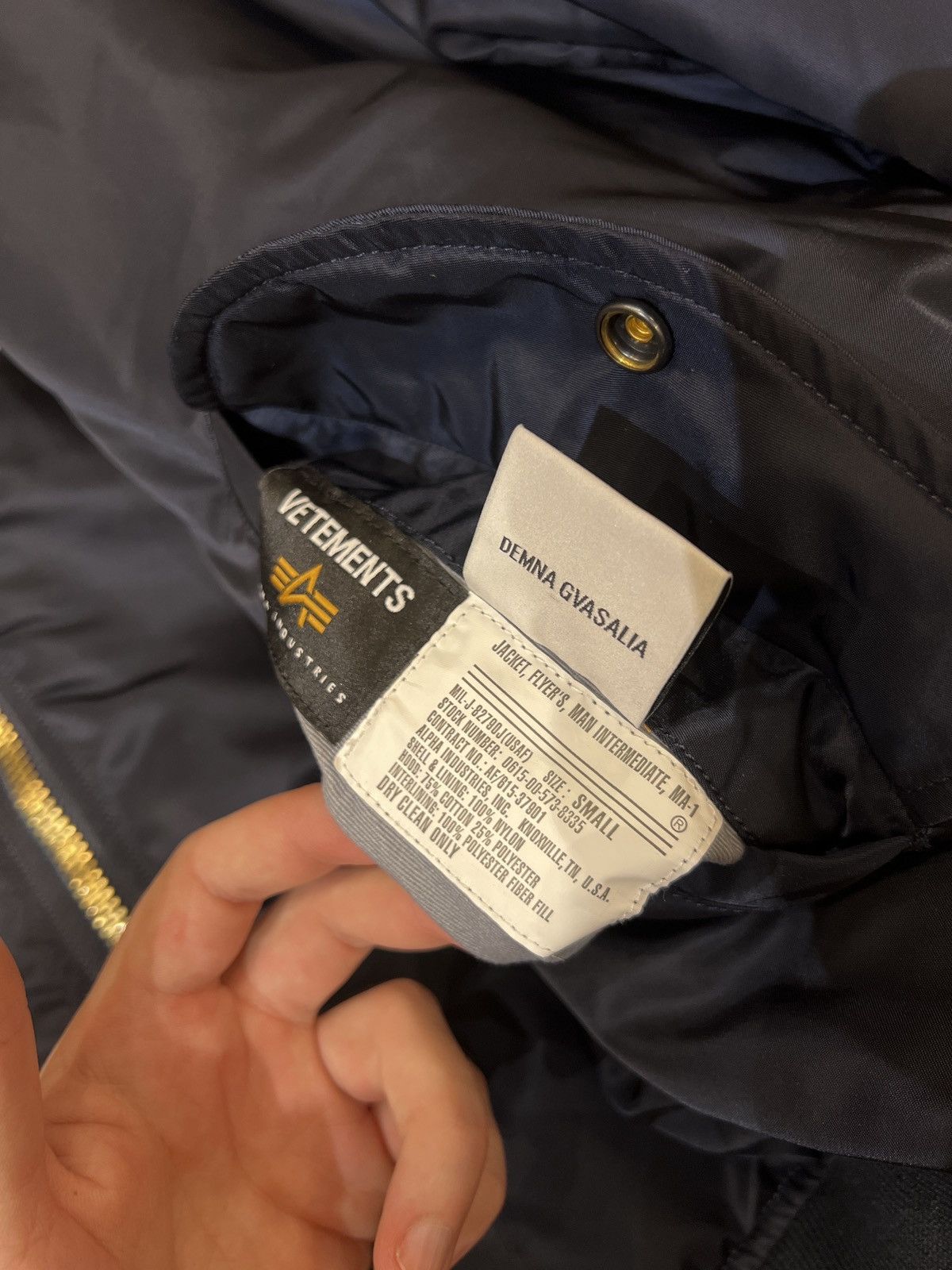 Vetements Vetements X Alpha Industries Bomber university edition Size US S / EU 44-46 / 1 - 16 Thumbnail
