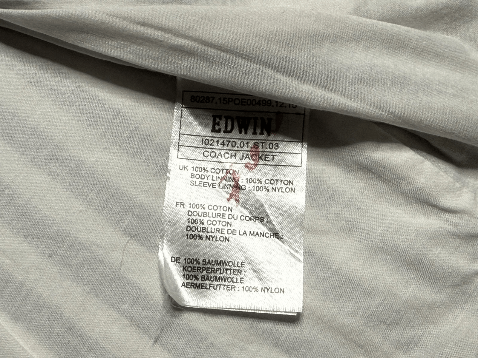 Edwin Edwin men's coach jacket Size US S / EU 44-46 / 1 - 4 Thumbnail