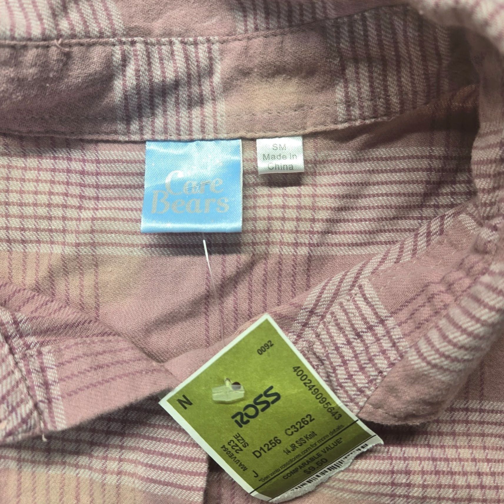 Vintage NEW Care Bears Shirt Pink Plaid Soft Flannel Button Up Long Sleeve M Medium Size M / US 6-8 / IT 42-44 - 3 Thumbnail