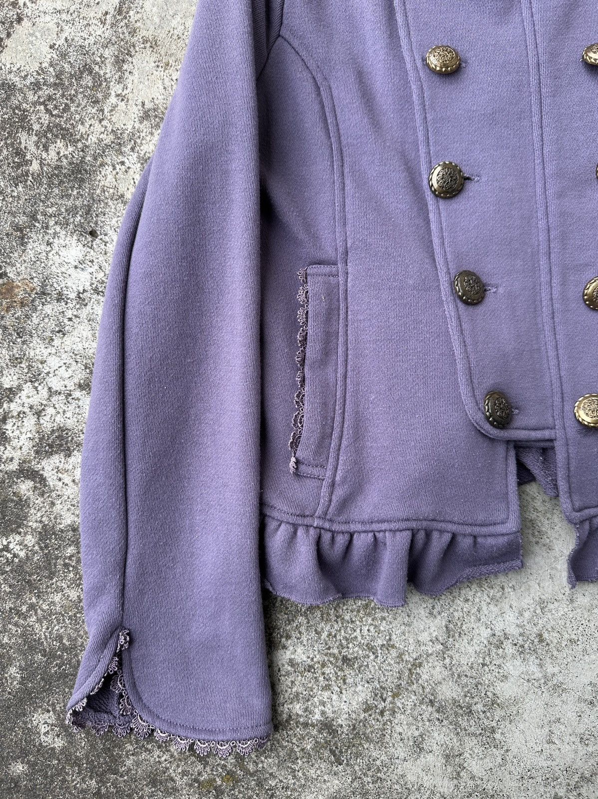Vintage Napoleon Y2K medieval french terry jacket button up shirt Size S / US 4 / IT 40 - 4 Thumbnail